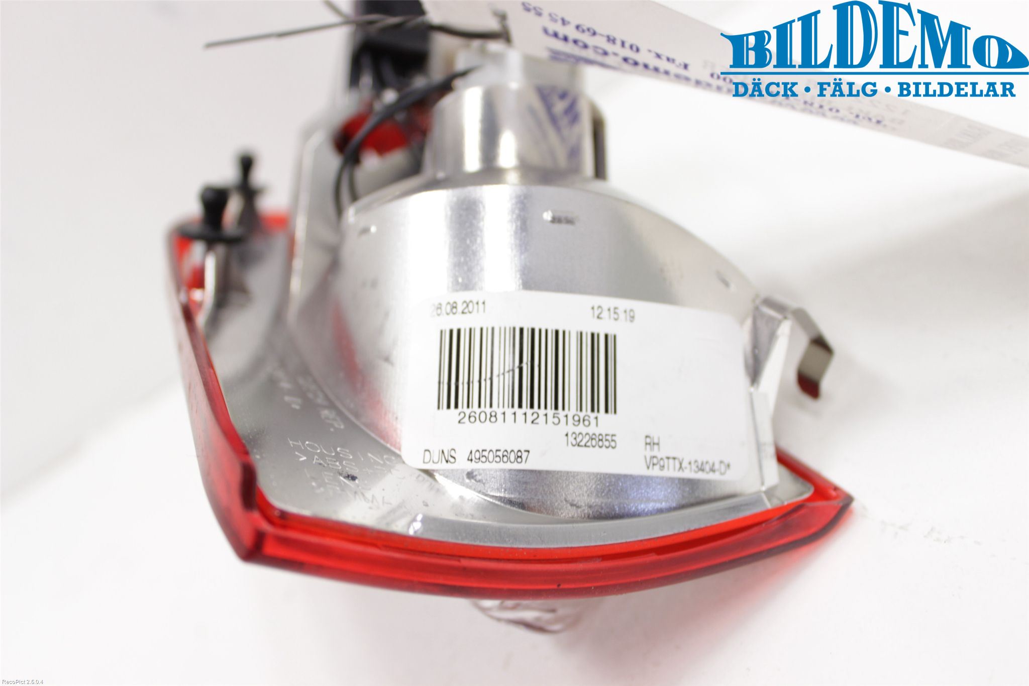 Opel INSIGNIA 09-16 Bakljus Höger