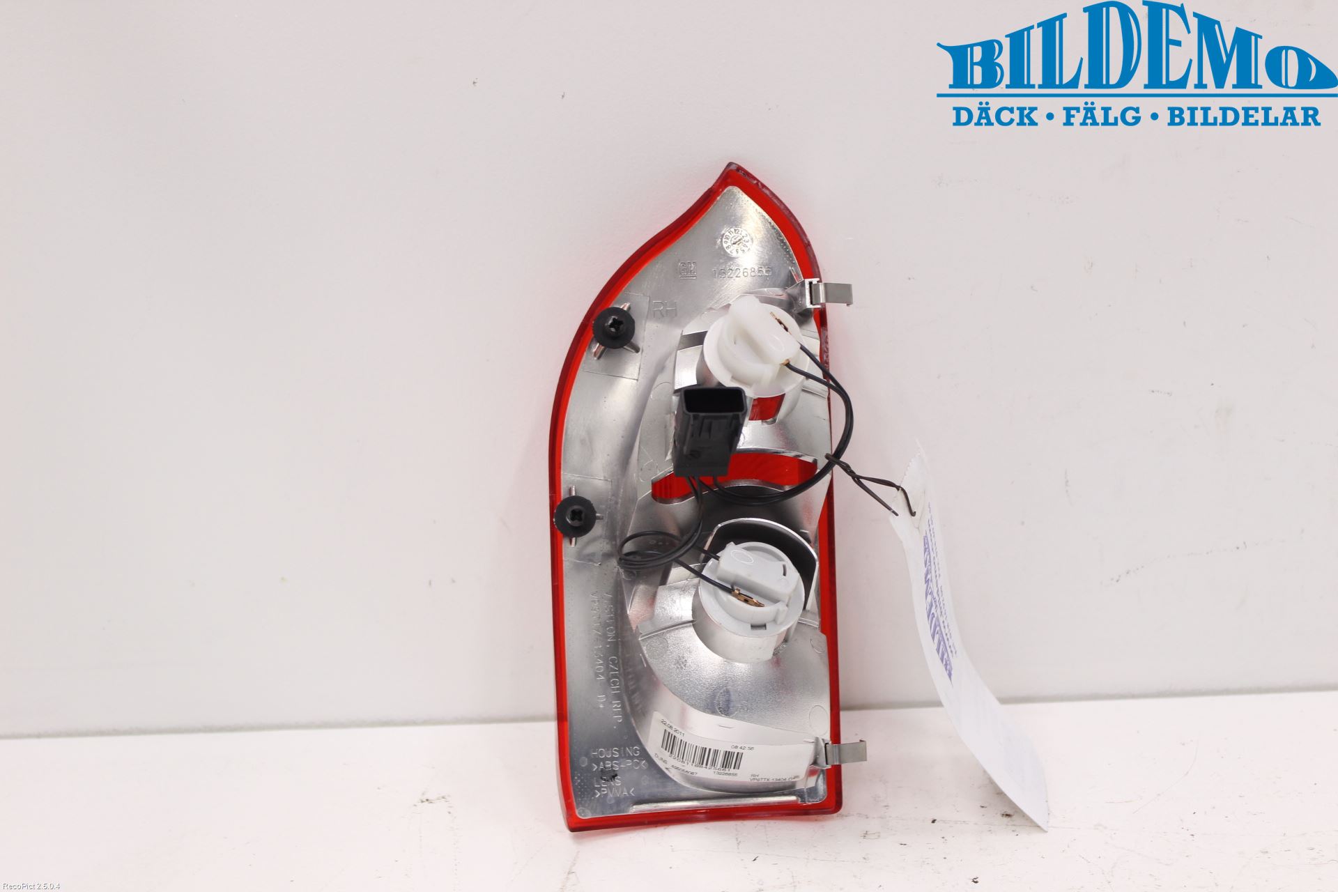 Opel INSIGNIA 09-16 Bakljus Lucka Hö
