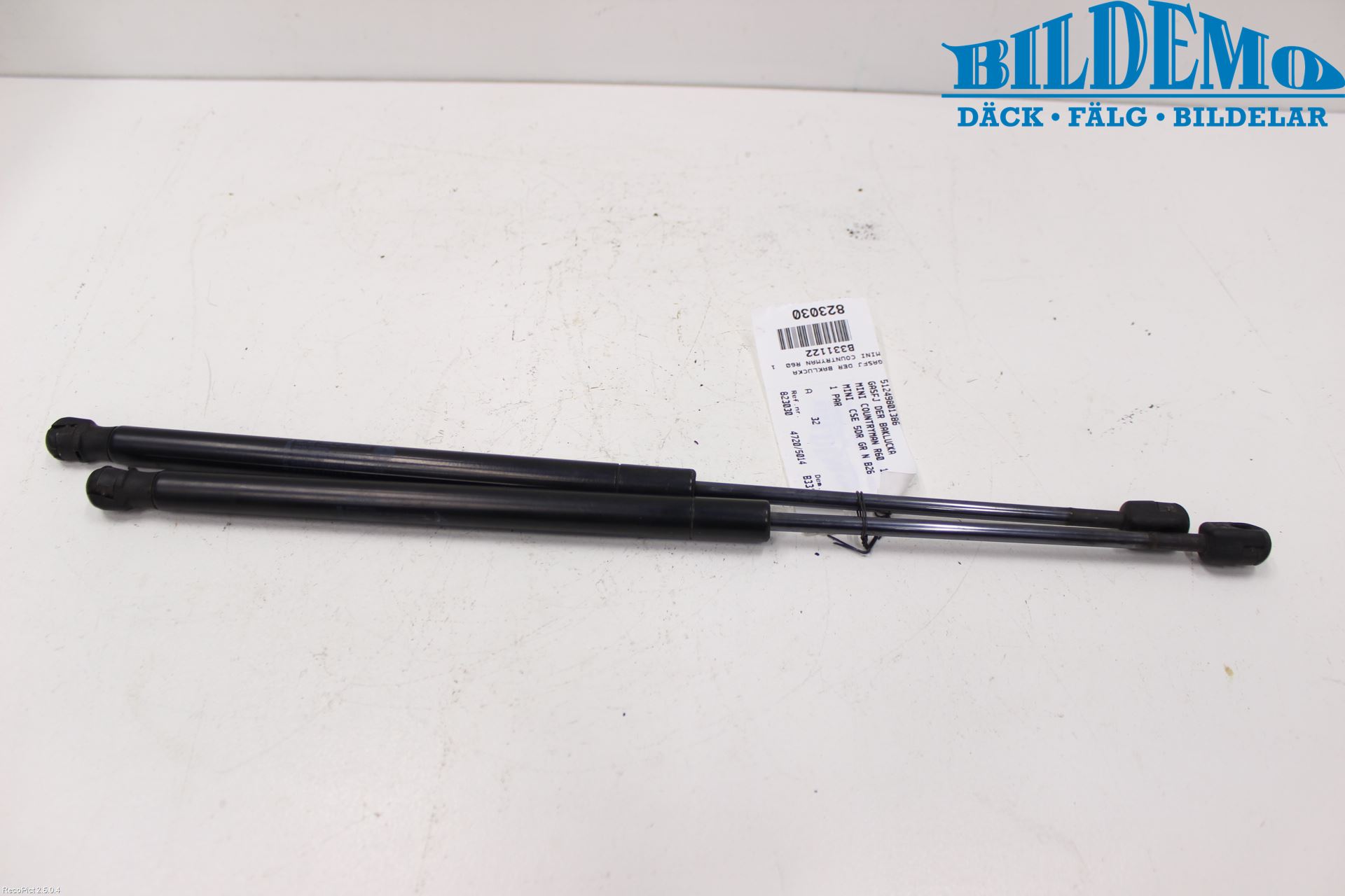 Mini COUNTRYMAN R60 11-16 Gasfjäder Baklucka