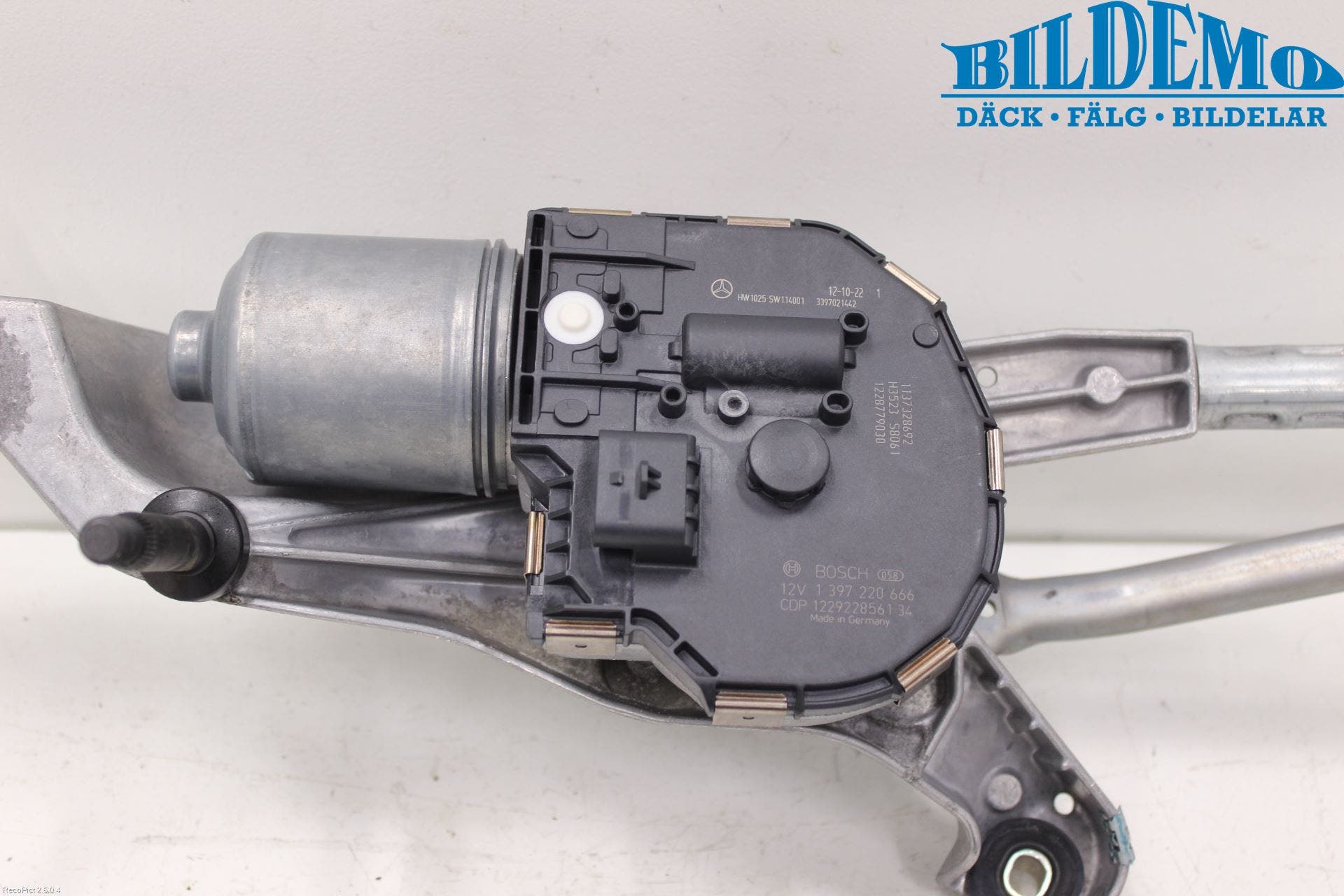 Mercedes-Benz MB E-KLASS (W212) 09-16 Torkarmotor Vindruta