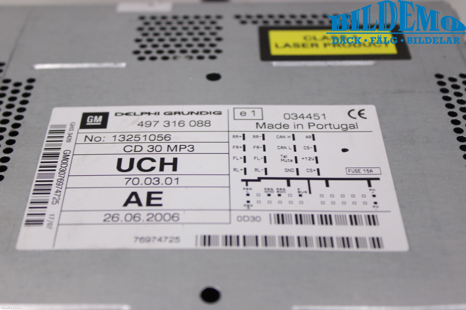 Opel ANTARA Cd Radio - Multimediapanel