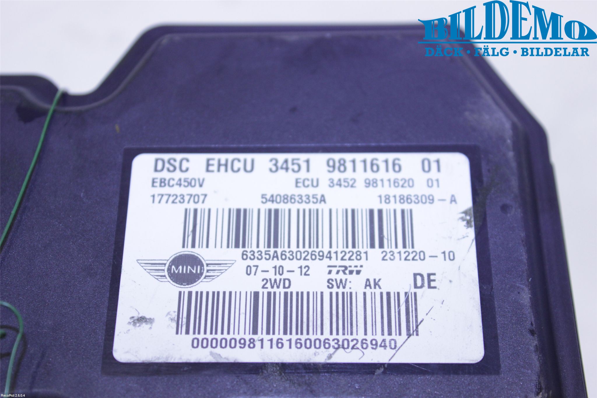 Mini CLUBMAN R55 06-14 Abs Hydraulaggregat