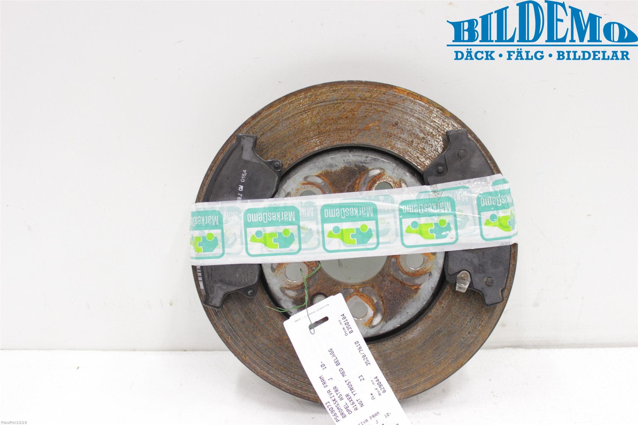 Opel ASTRA J 10-15 Bromsskiva Fram