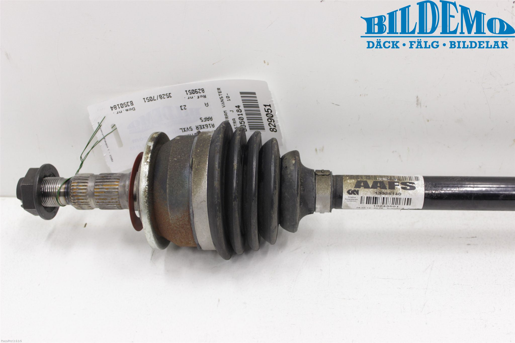 Opel ASTRA J 10-15 Drivaxel Fram Vänster