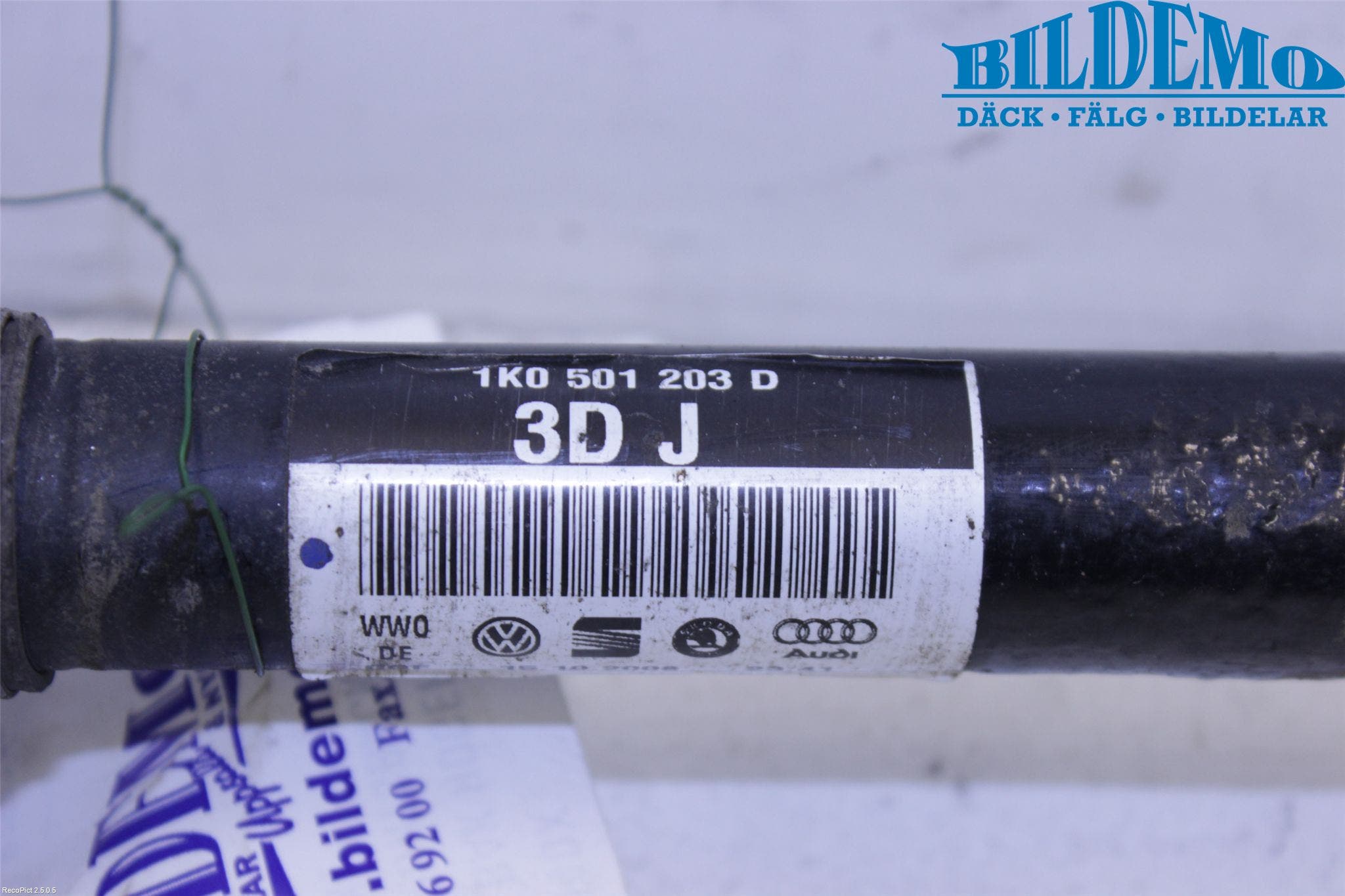 Audi A3/S3 05-13 Drivaxel Bak Höger