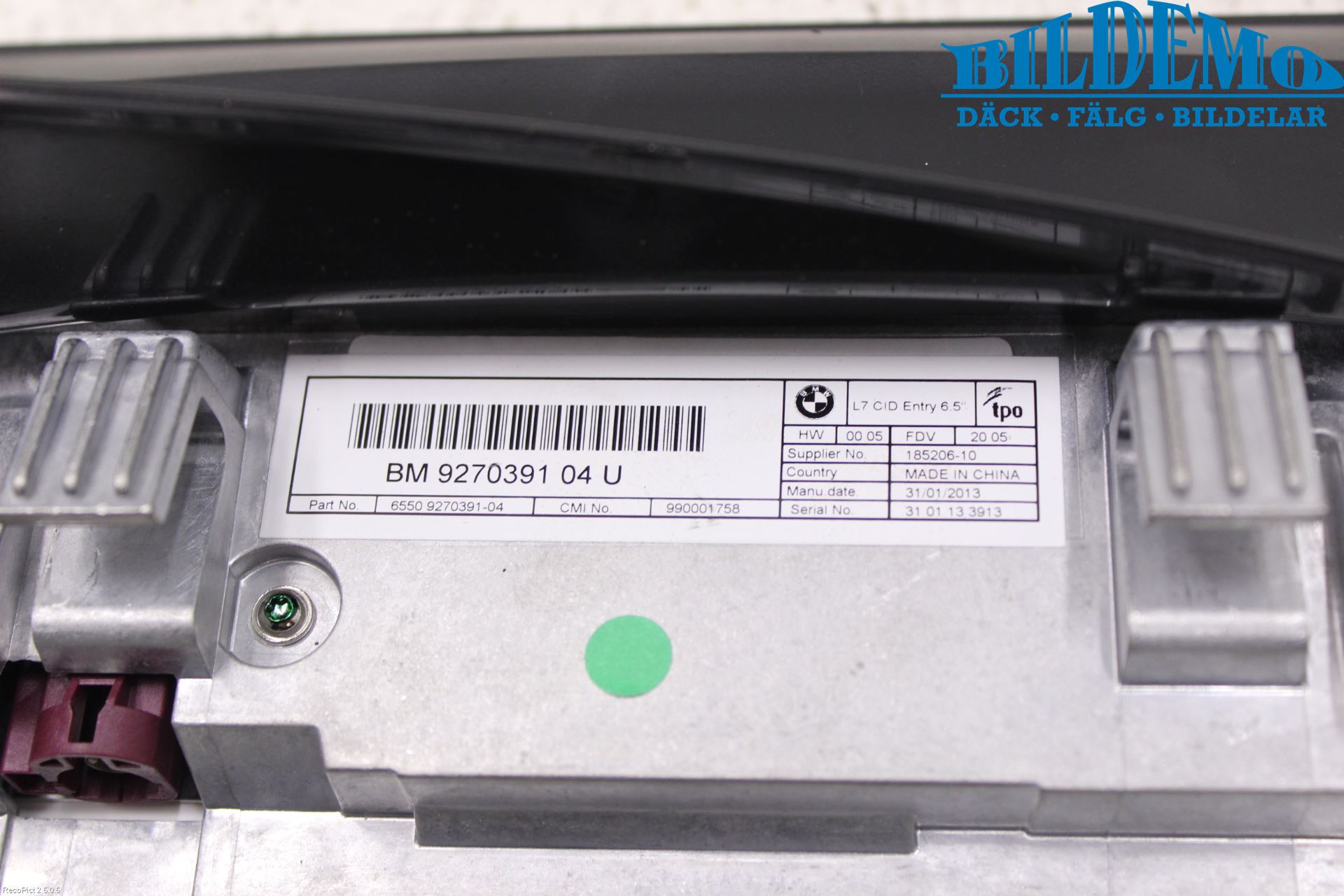 BMW 1 F20/F21 11-19 Färddator