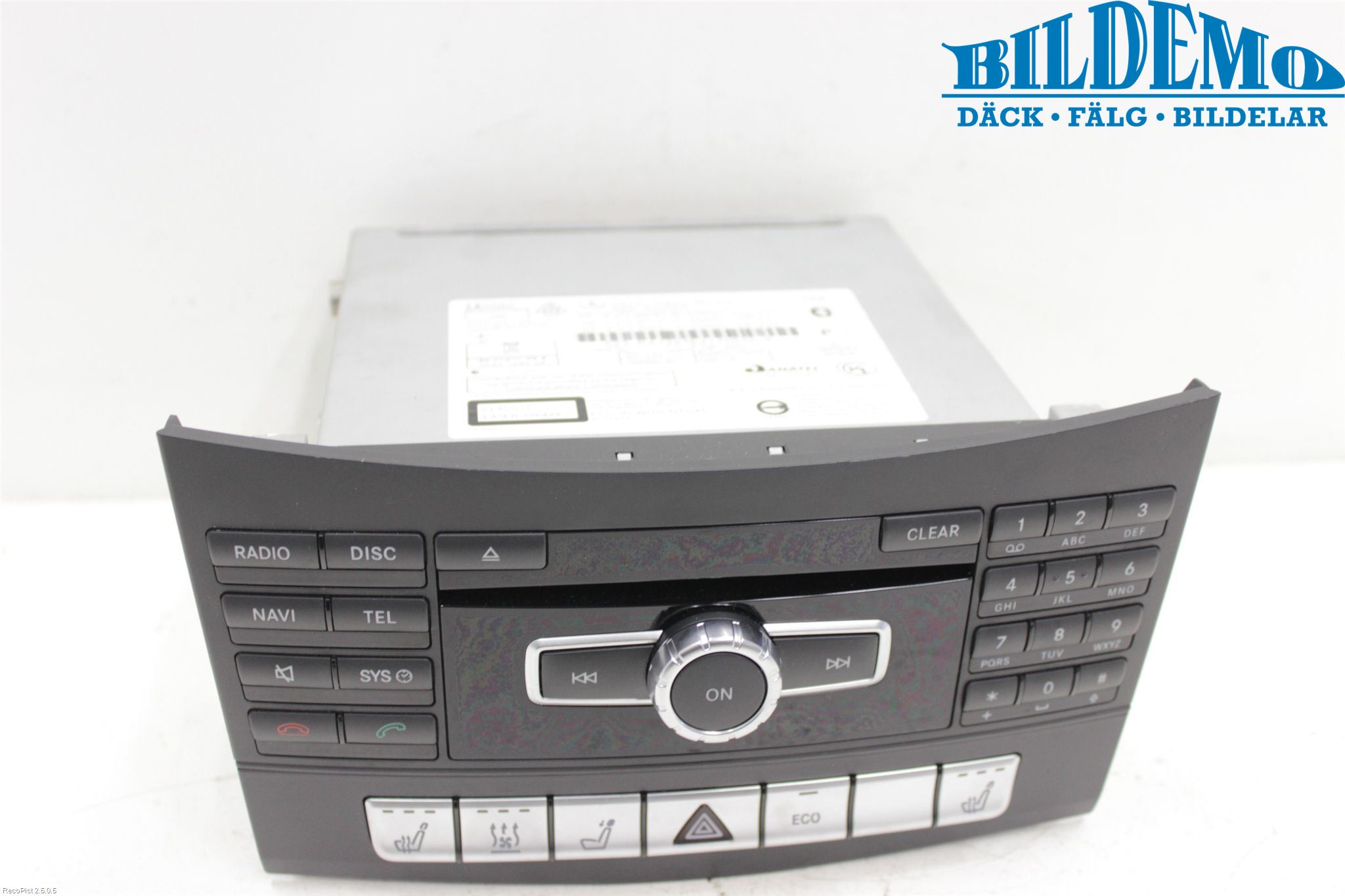 Mercedes-Benz MB E-KLASS (W212) 09-16 Cd Radio - Multimediapanel