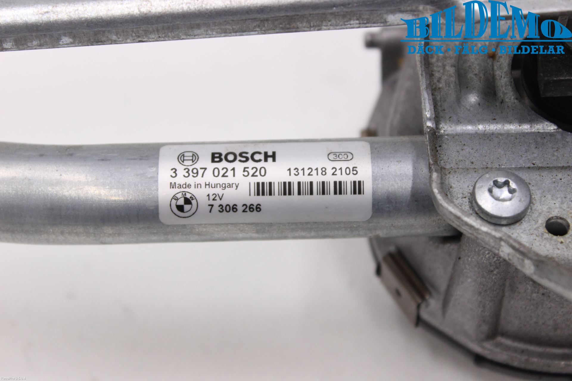 BMW 5 F10/F11/F18 09-17 Torkarmotor Vindruta