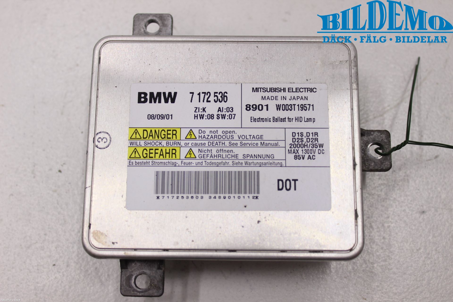 BMW 3 E90/91 SED/TOU 05-12 Styrenhet Strålkastare