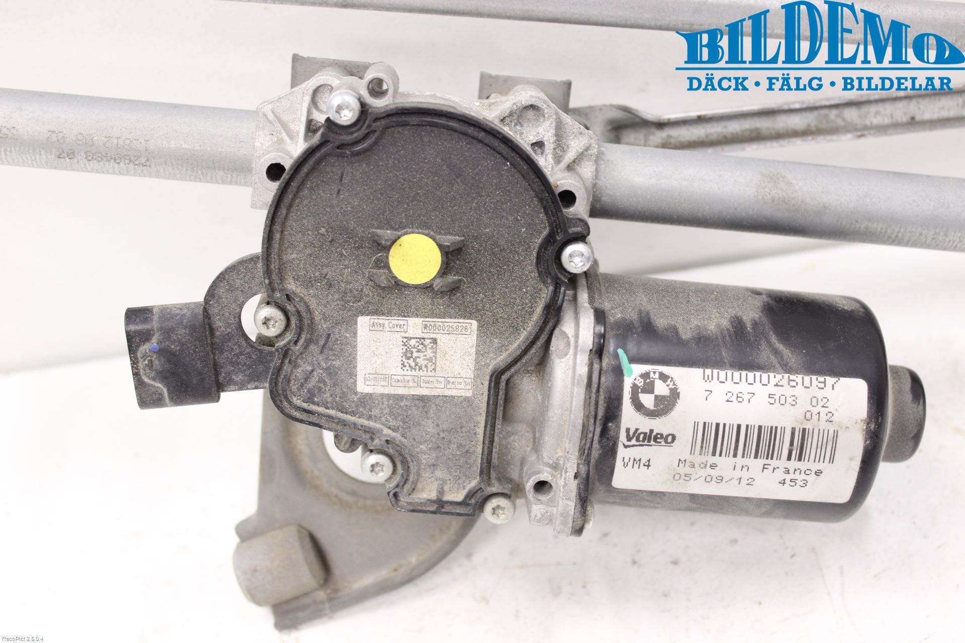 BMW 3 F30/F31/F80 12-19 Torkarmotor Vindruta