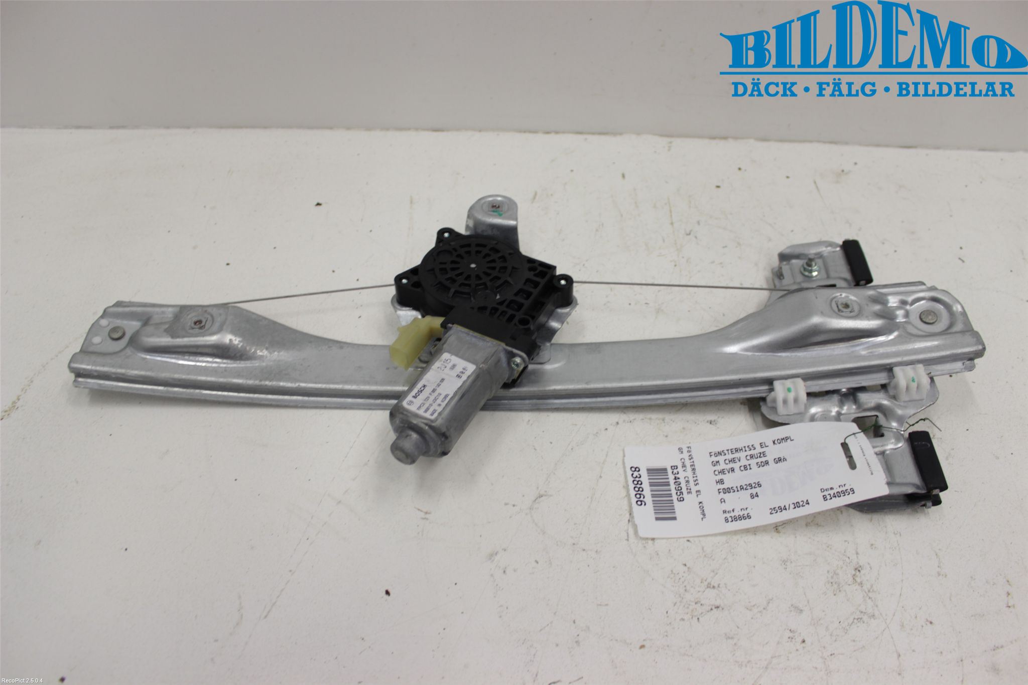 GM CHEVROLET CRUZE Fönsterhiss El Kompl