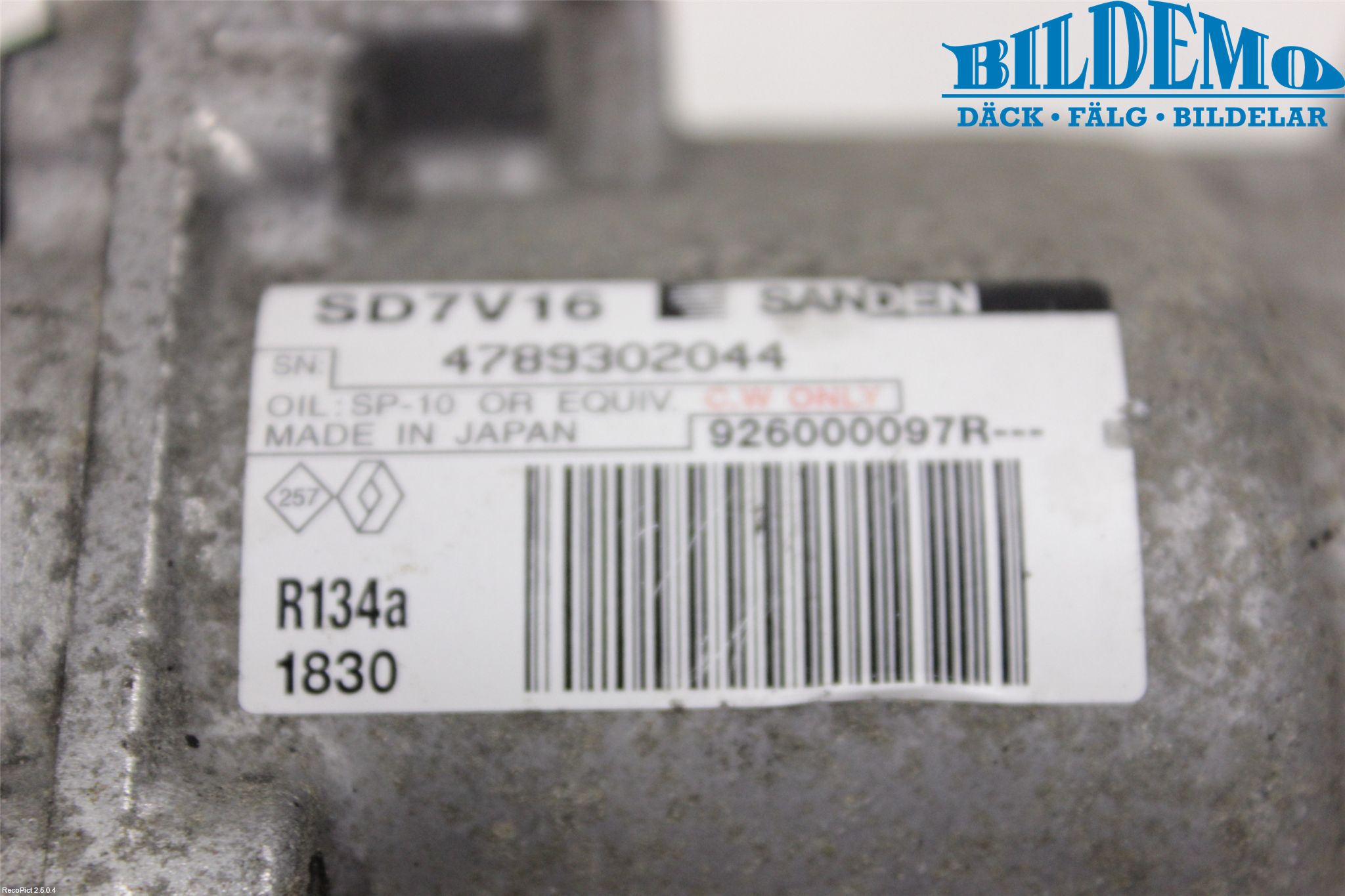 Dacia SANDERO 09-13 Ac Kompressor