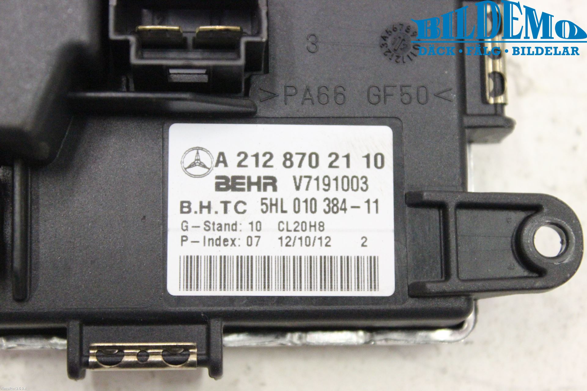 Mercedes-Benz MB E-KLASS (W212) 09-16 Värmefläktsmotstånd