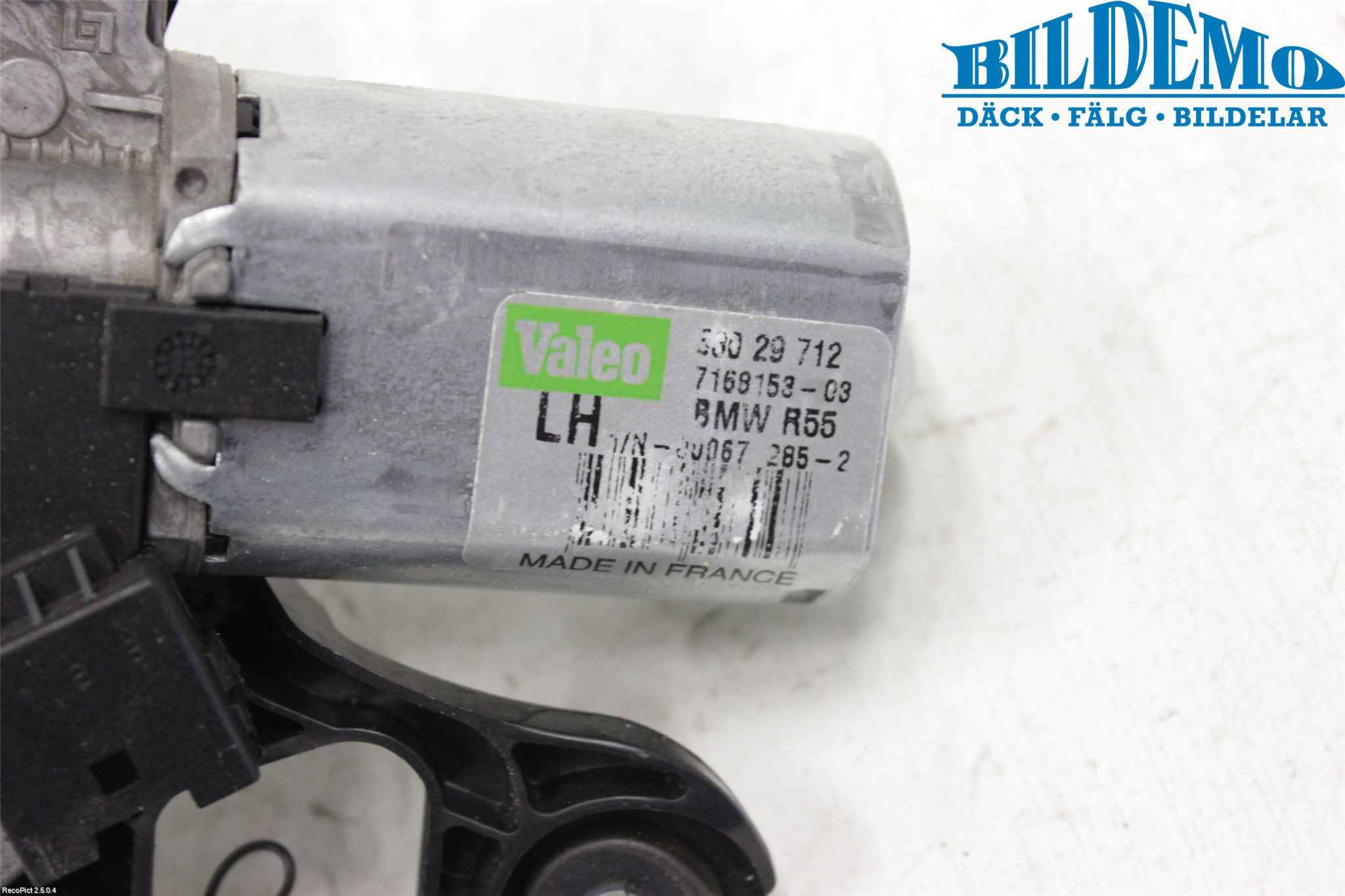 Mini CLUBMAN R55 06-14 Torkarmotor Baklucka