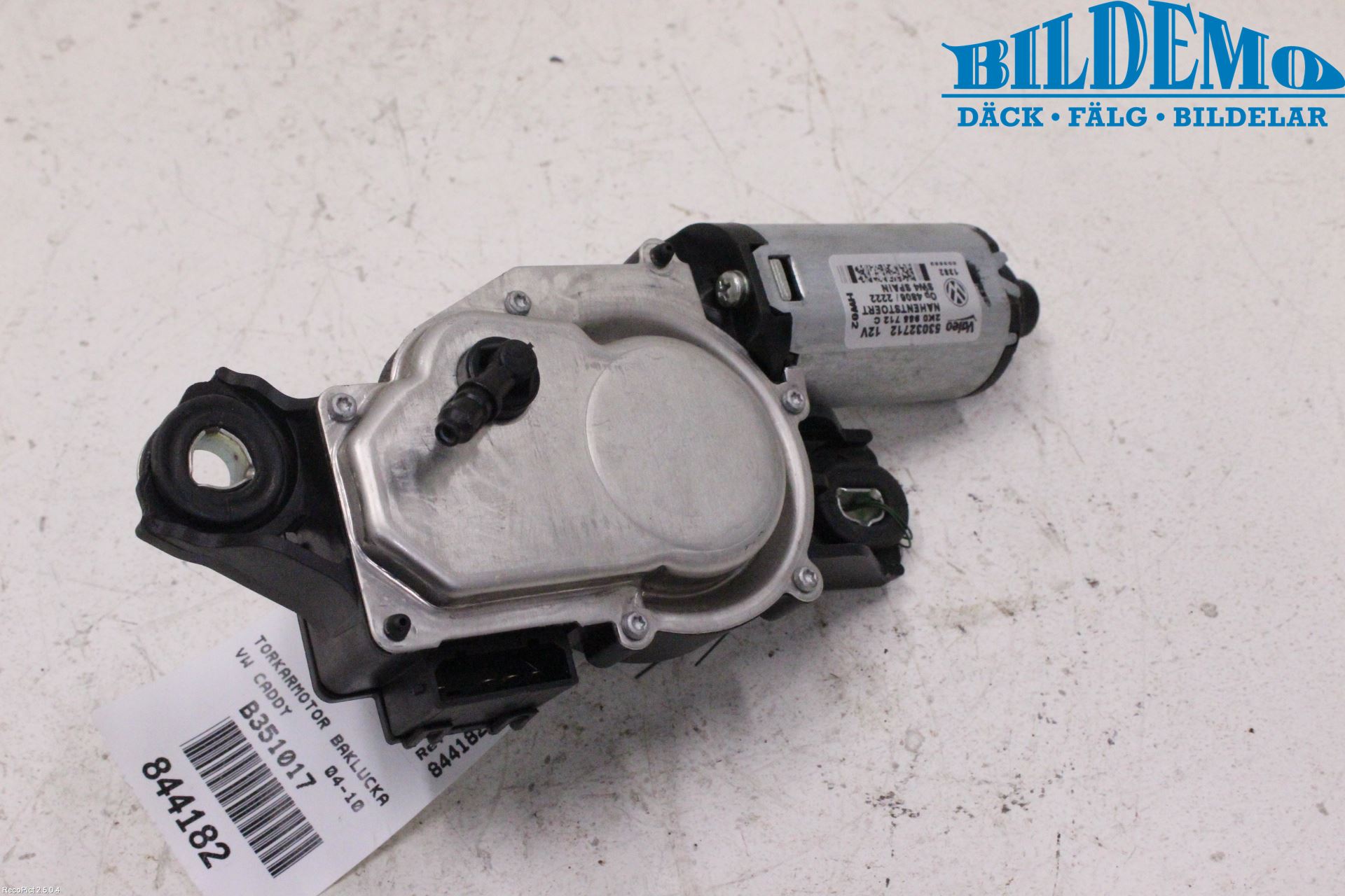 Volkswagen VW CADDY      04-10 Torkarmotor Baklucka