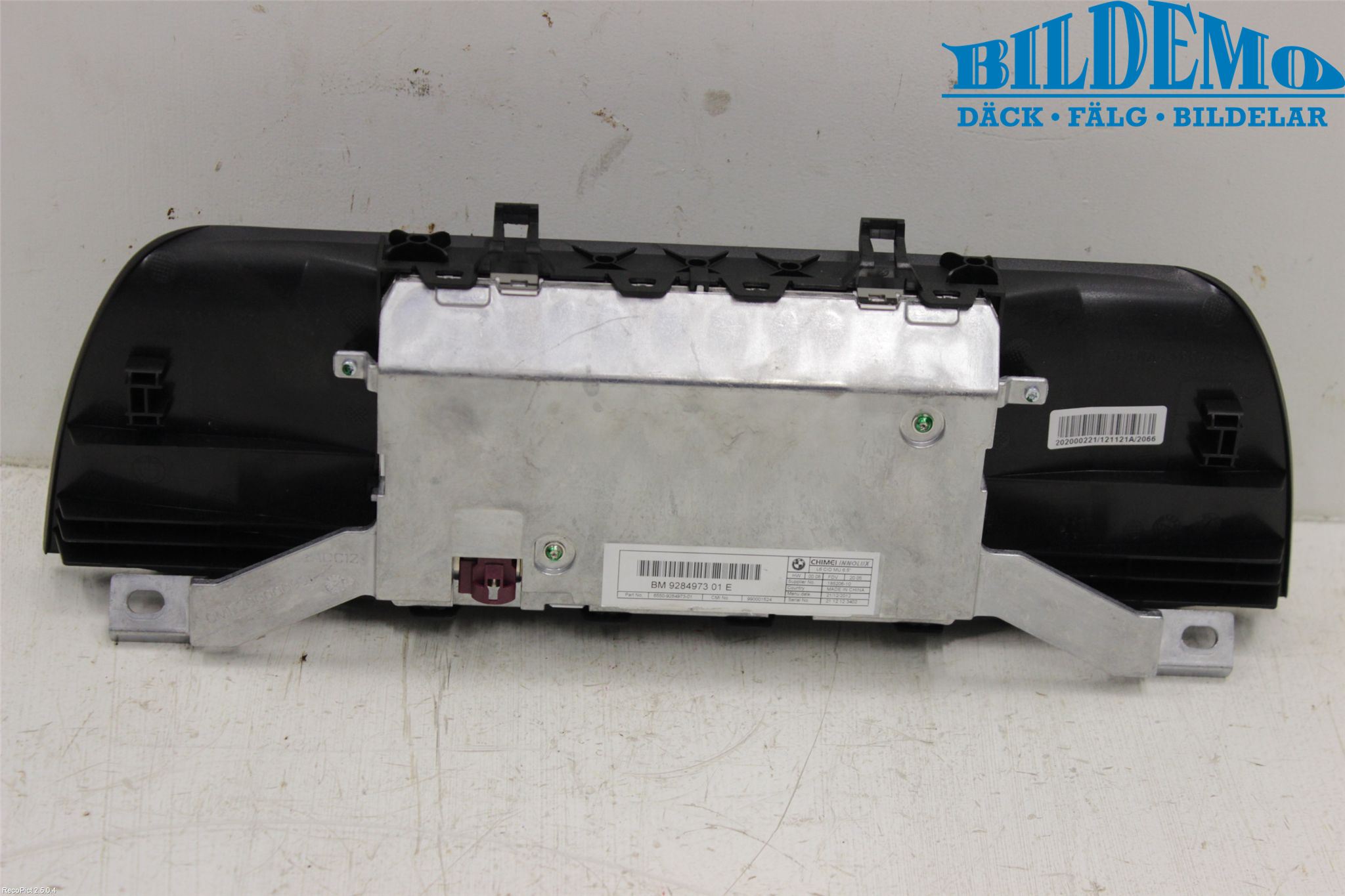 BMW 5 F10/F11/F18 09-17 Kontrolldisplay