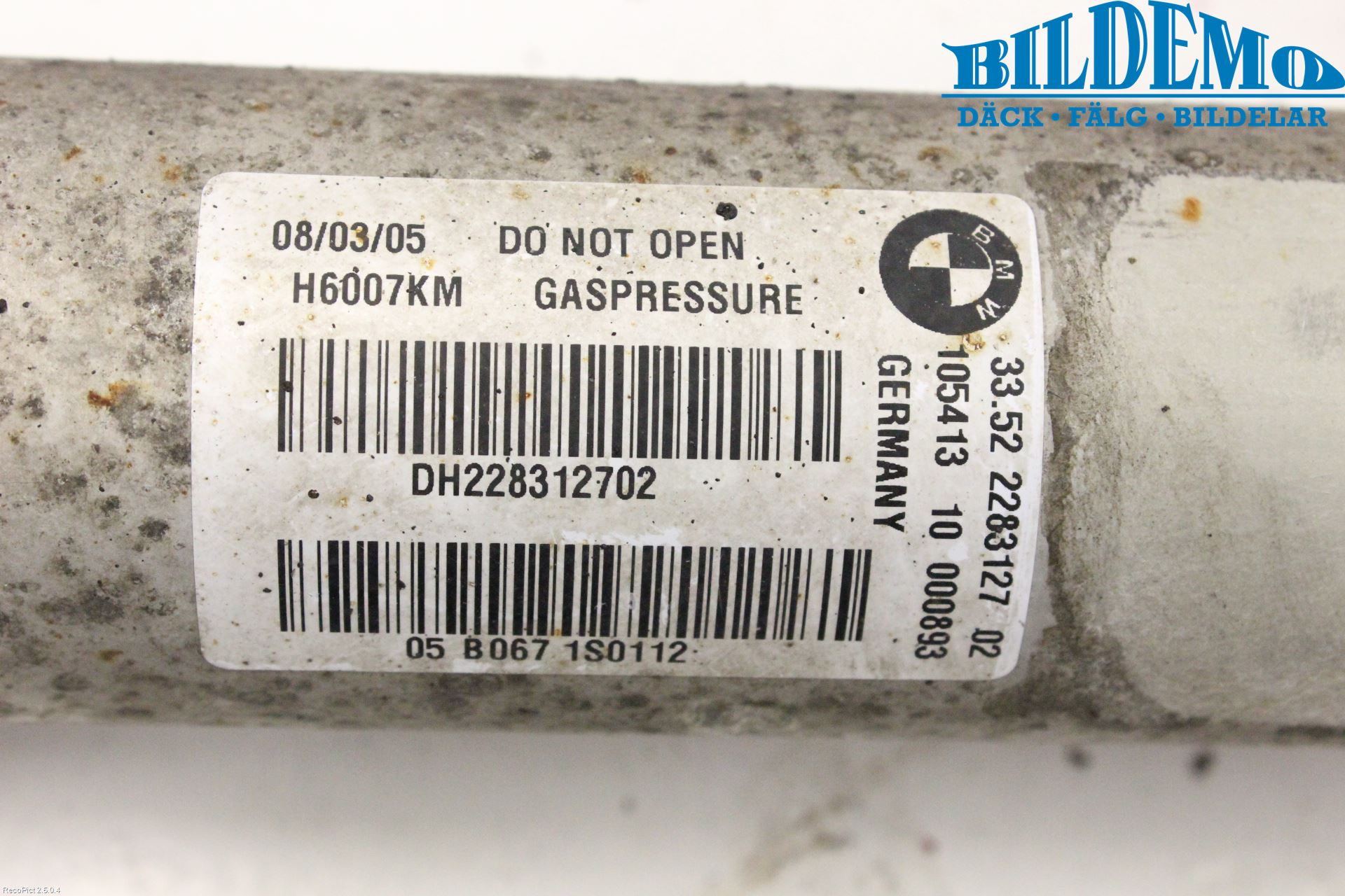 BMW 5 E60/61 Sed/Tou 02-10 Fjäderben Bak Vänster