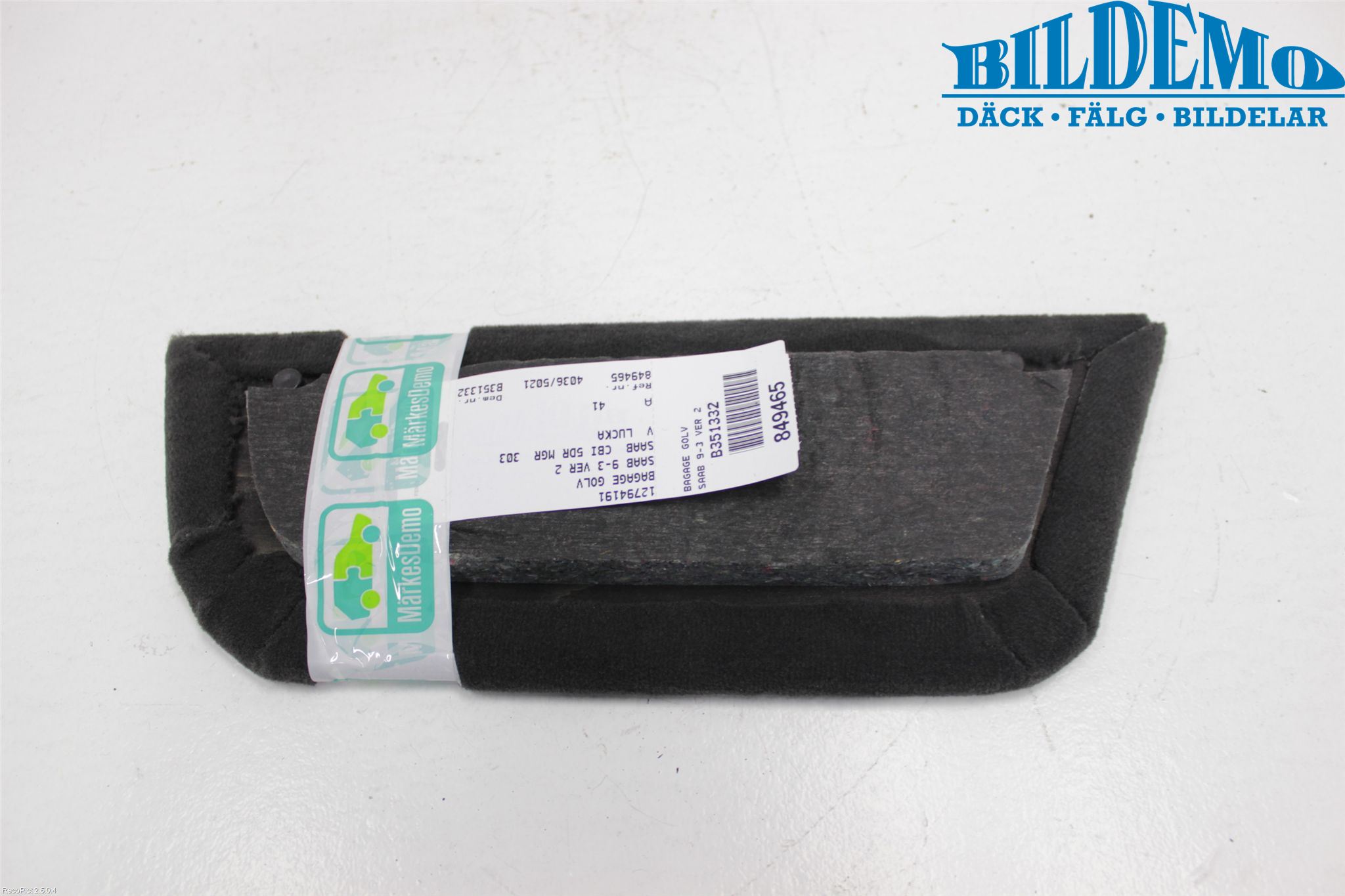 Saab 9-3 VER 2 Bagage Golv