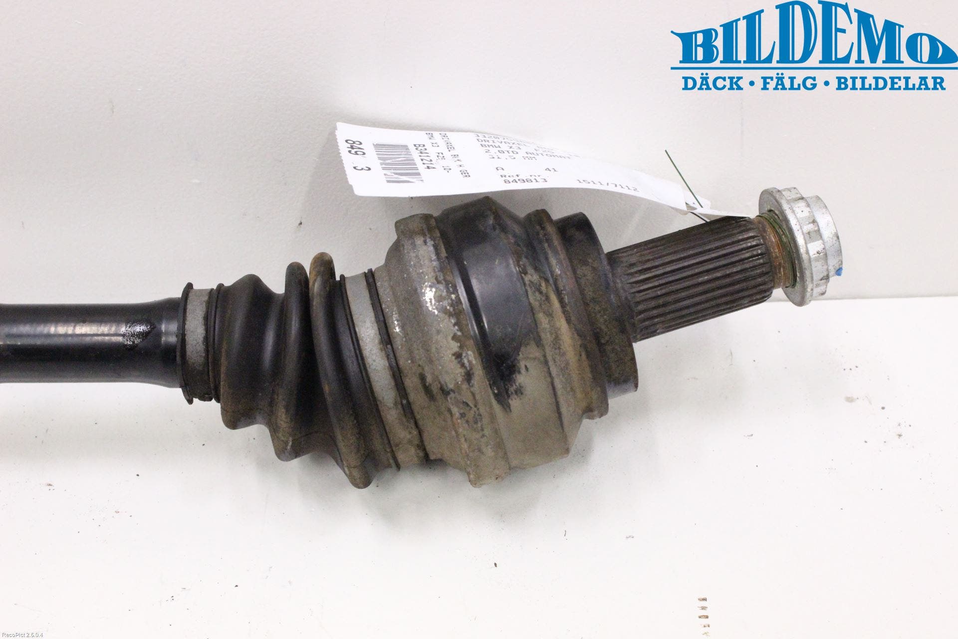 BMW X3 F25 10-17 Drivaxel Bak Höger