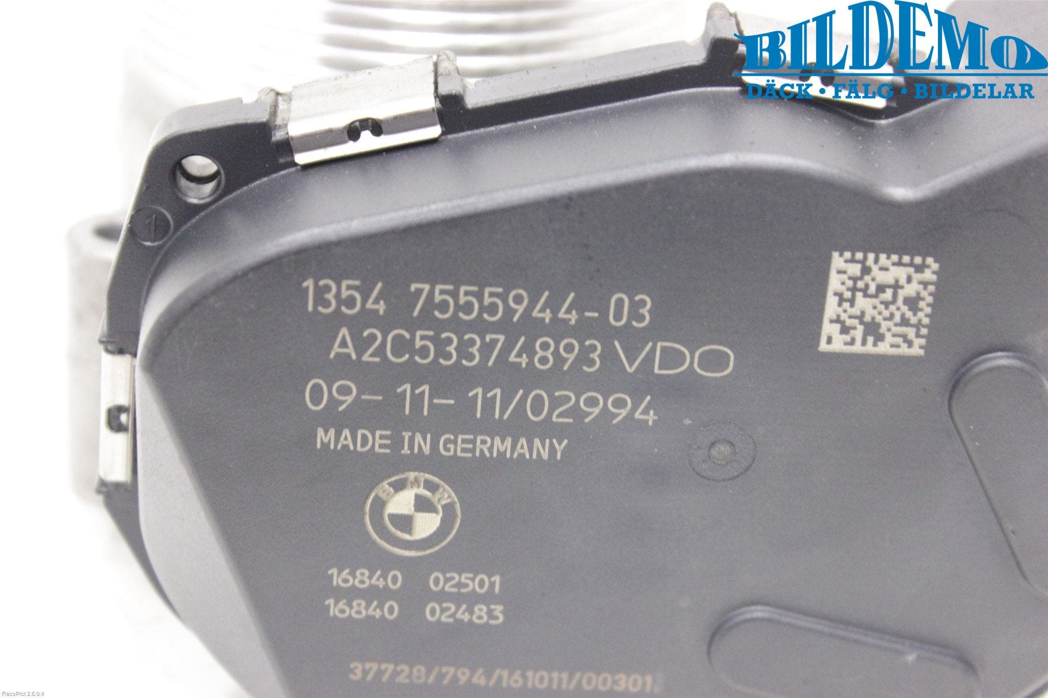 BMW 5 F10/F11/F18 09-17 Injspjällhus