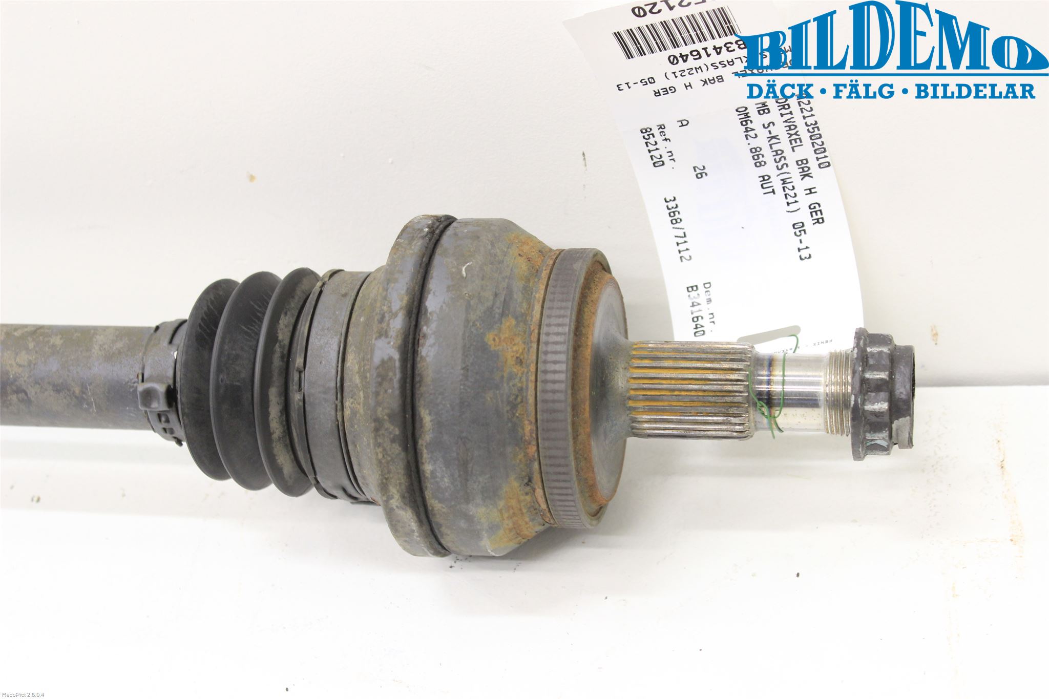 Mercedes-Benz MB S-KLASS (W221) 05-13 Drivaxel Bak Höger
