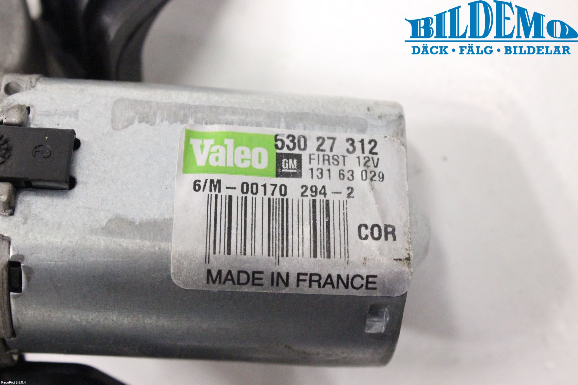 Opel CORSA D 07-14 Torkarmotor Baklucka