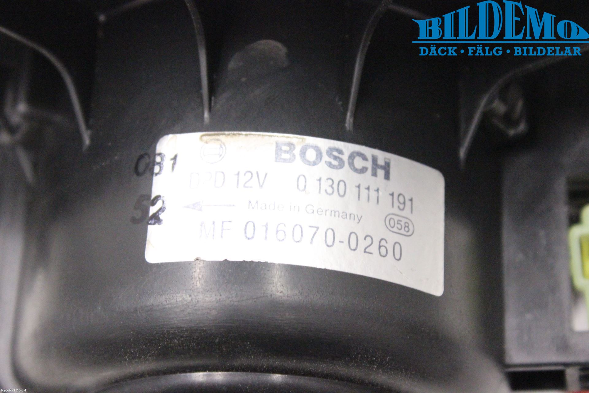 Volvo S40/V40    96-04 Värmefläkt