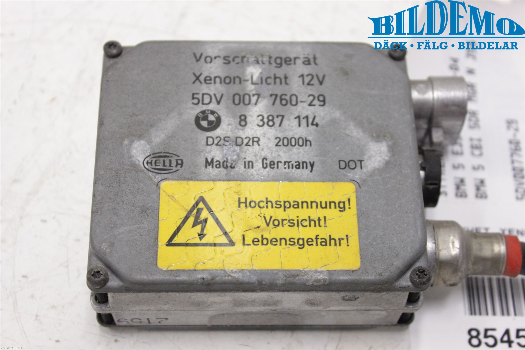 BMW 5 E39 95-04 Styrenhet Strålkastare