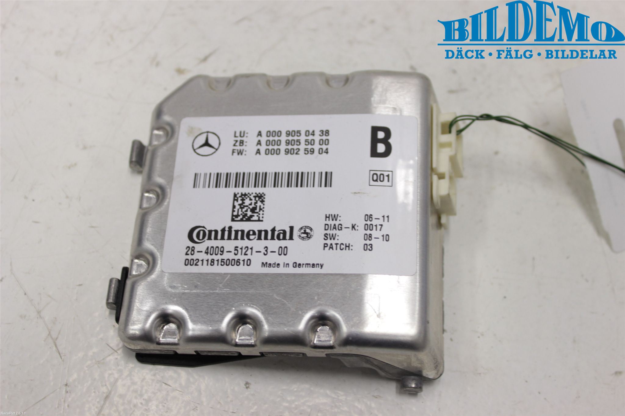 Mercedes-Benz MB C-KLASS (W204) 07-15 Parkeringshjälp Kamera