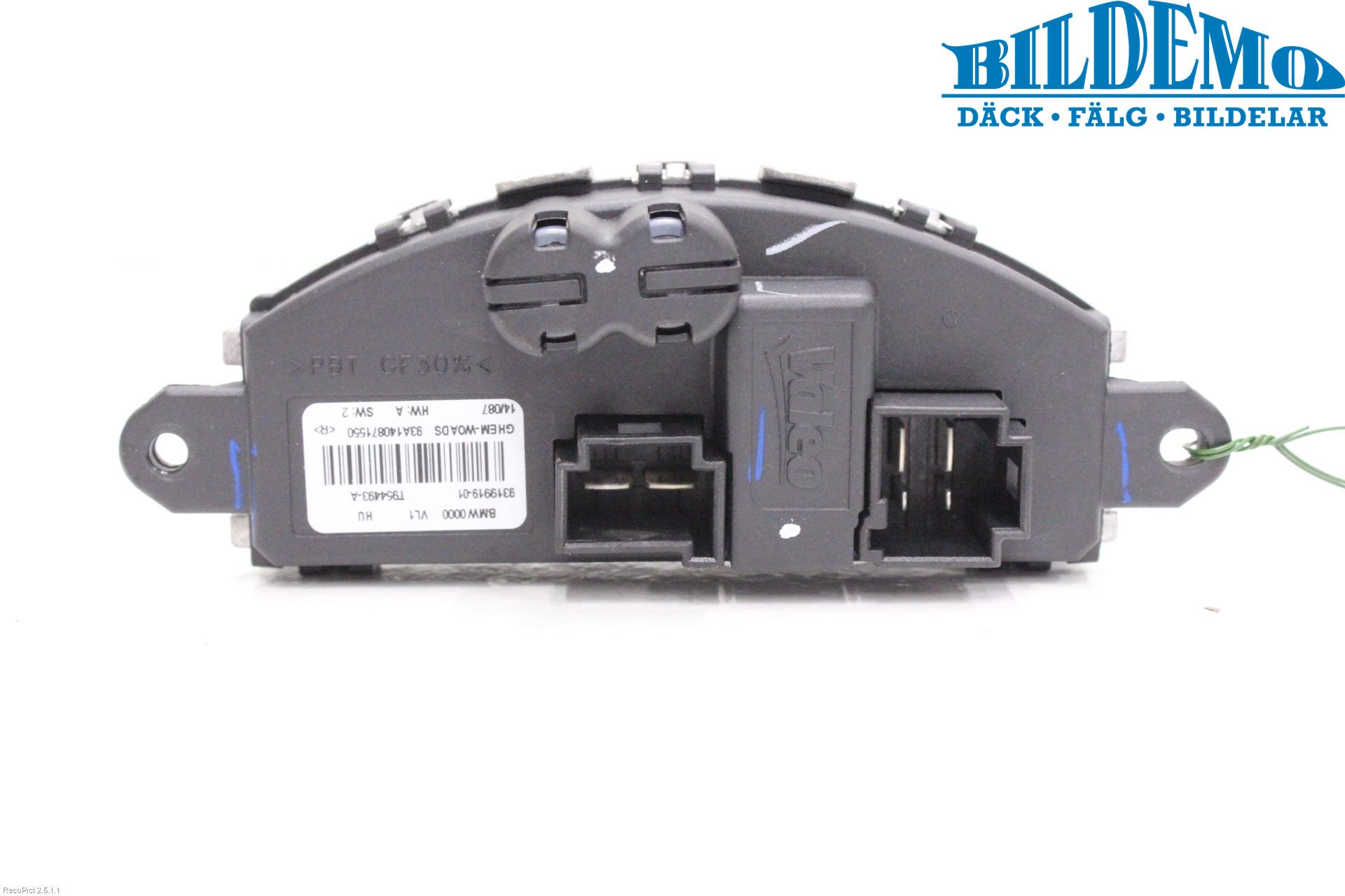 BMW 1 F20/F21 11-19 Värmefläktsmotstånd