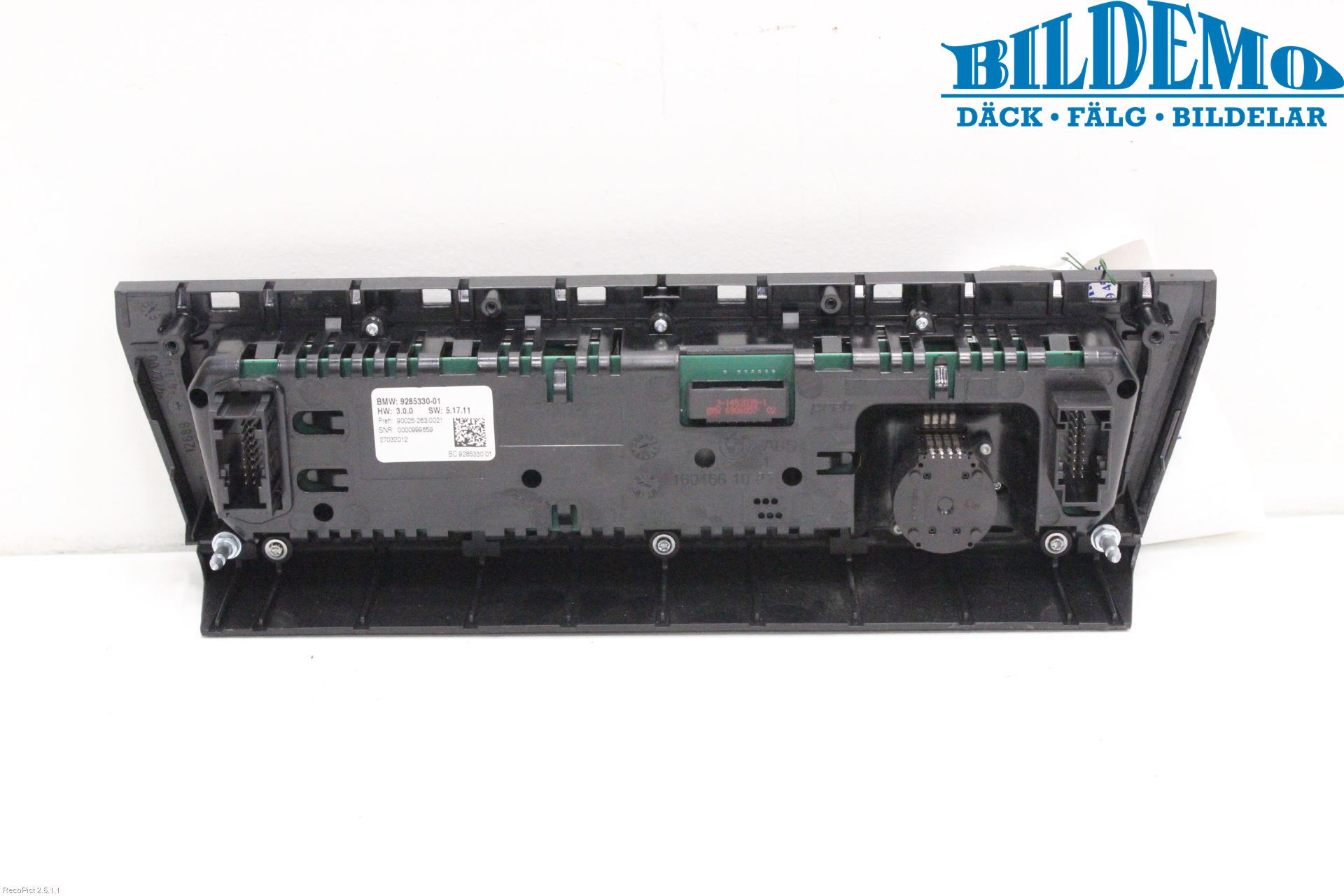 BMW 5 F10/F11/F18 09-17 Ac Styrenhet Ac Manöveren