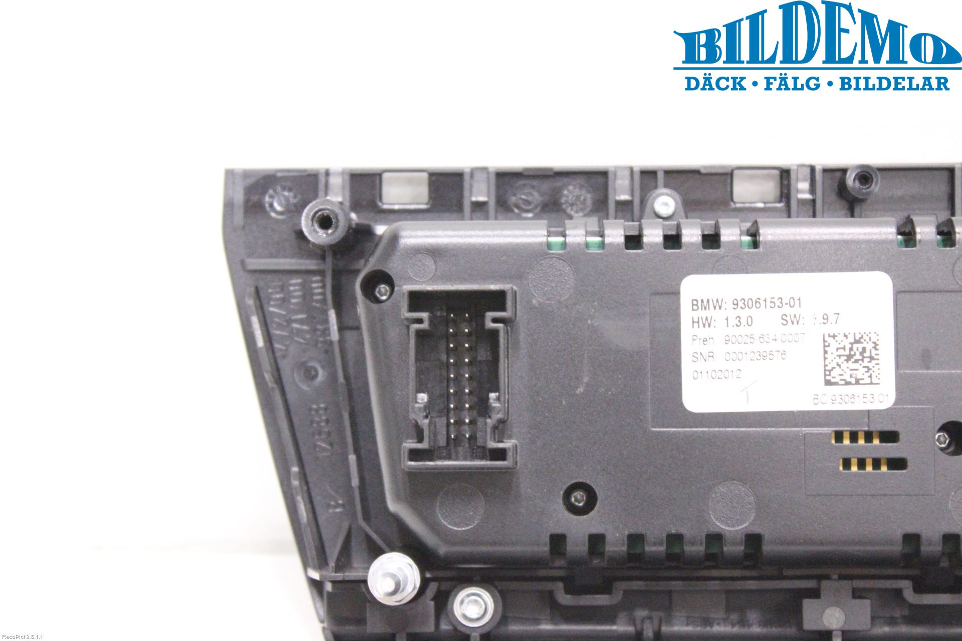 BMW 5 F10/F11/F18 09-17 Ac Styrenhet Ac Manöveren