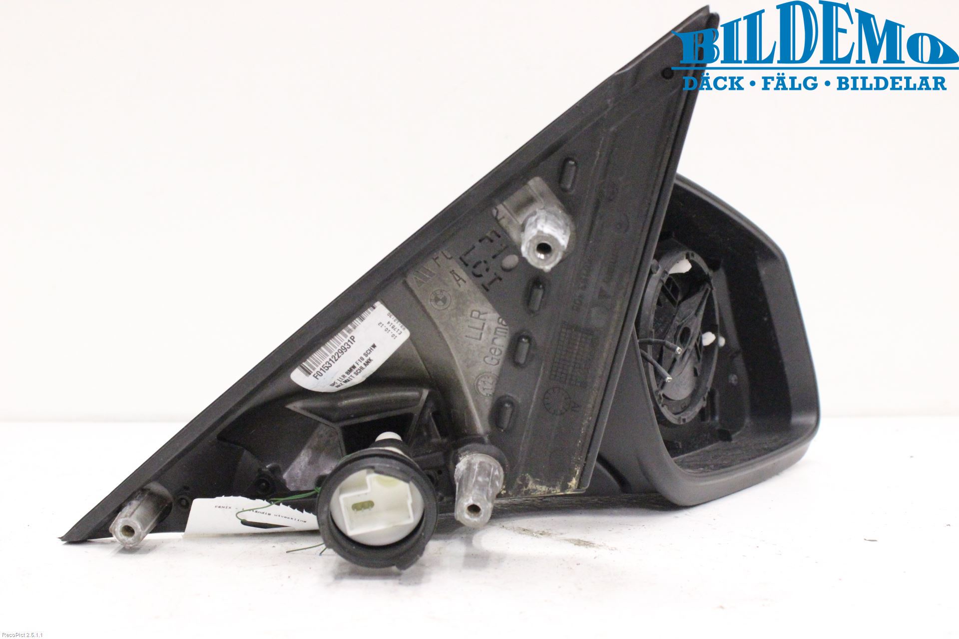 BMW 5 F10/F11/F18 09-17 Spegel Yttre El Hö