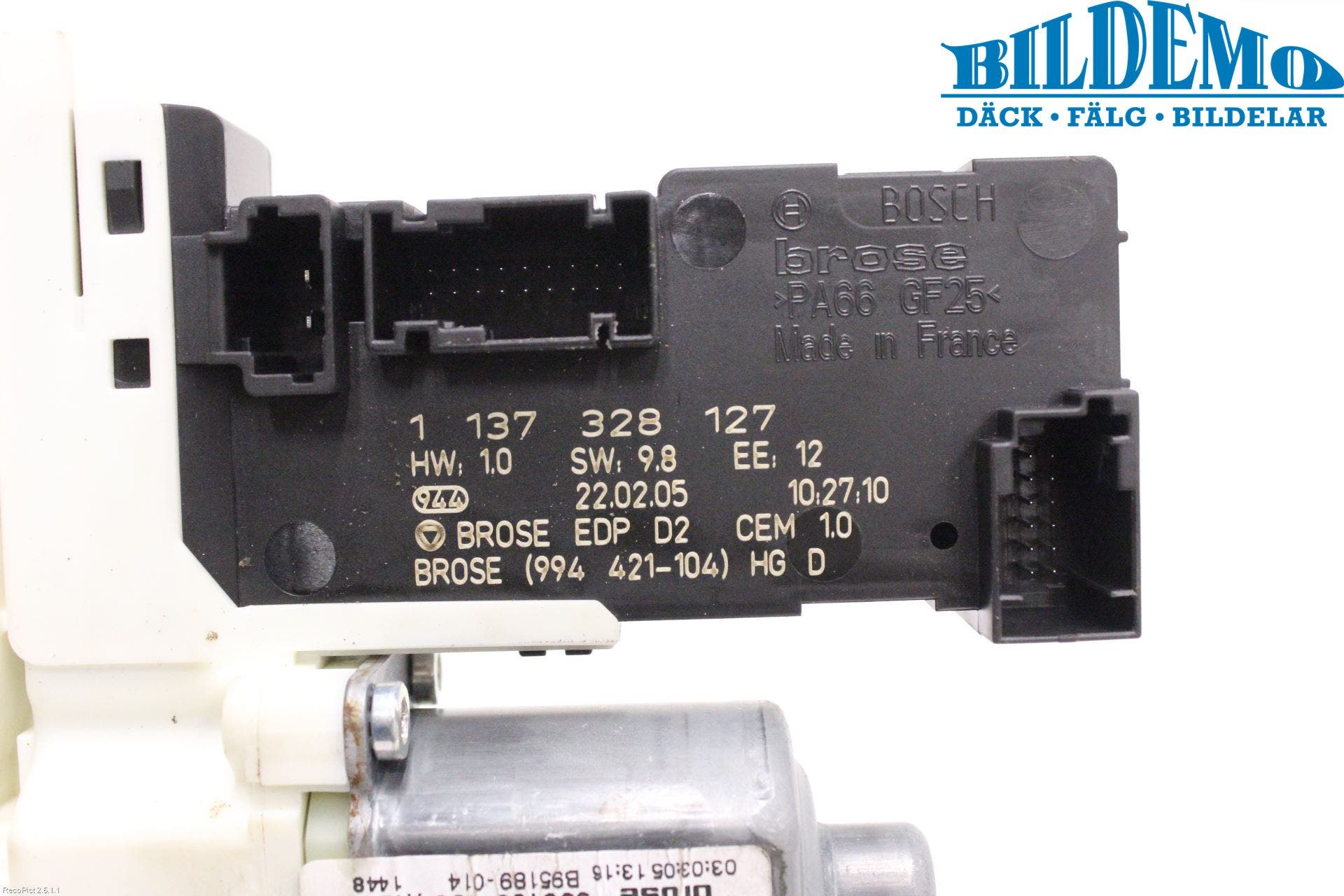 Peugeot 407 Fönsterhissmotor