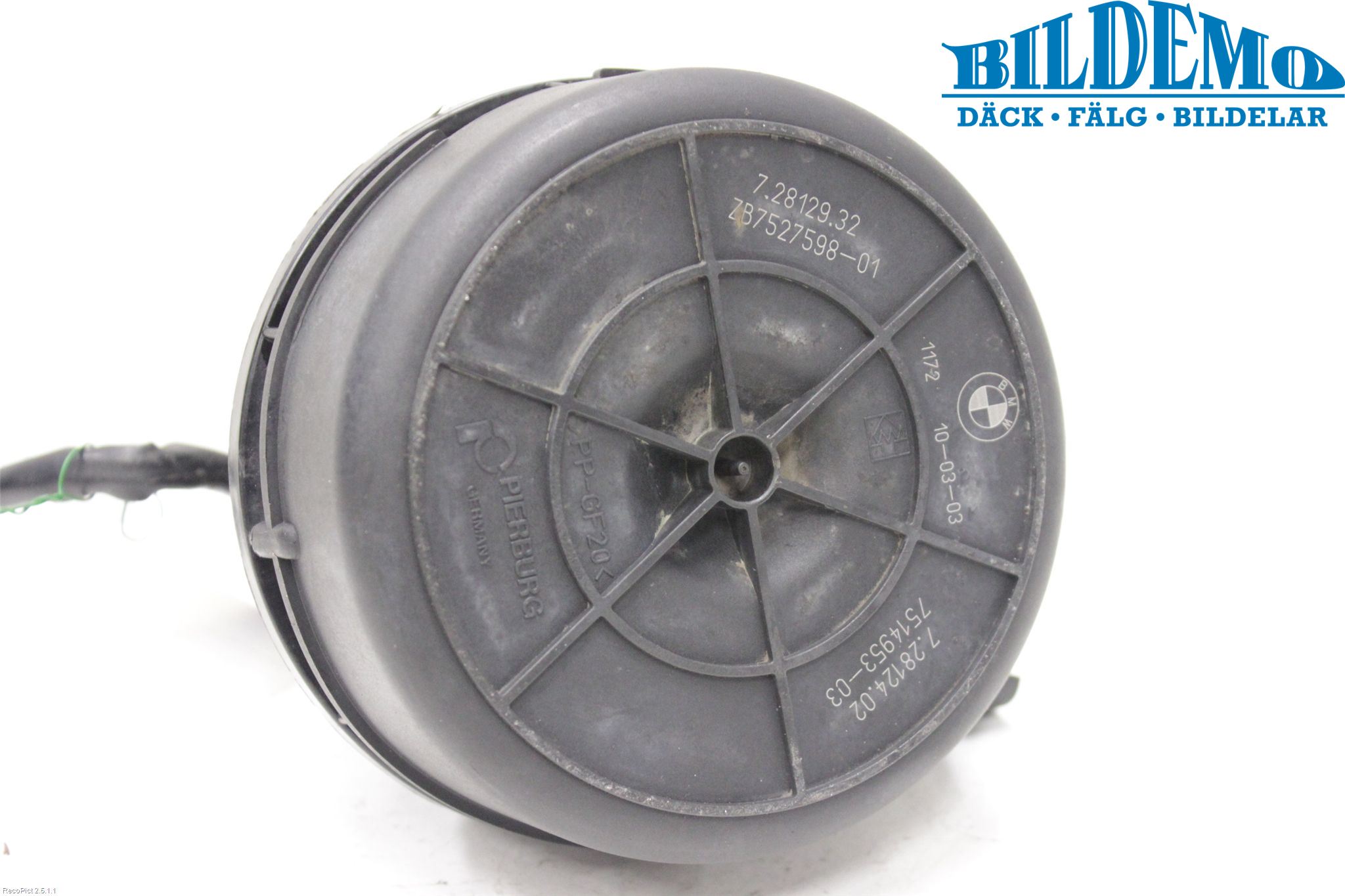 BMW 5 E60/61 Sed/Tou 02-10 Luftpump-Avgasrening
