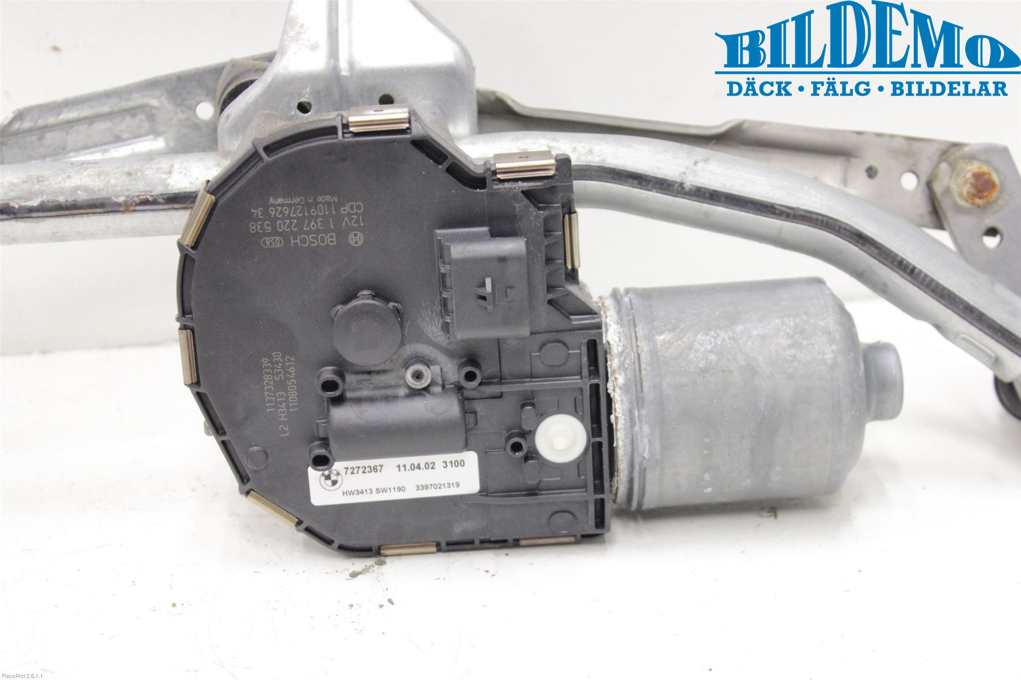 BMW 5 F10/F11/F18 09-17 Torkarmotor Vindruta