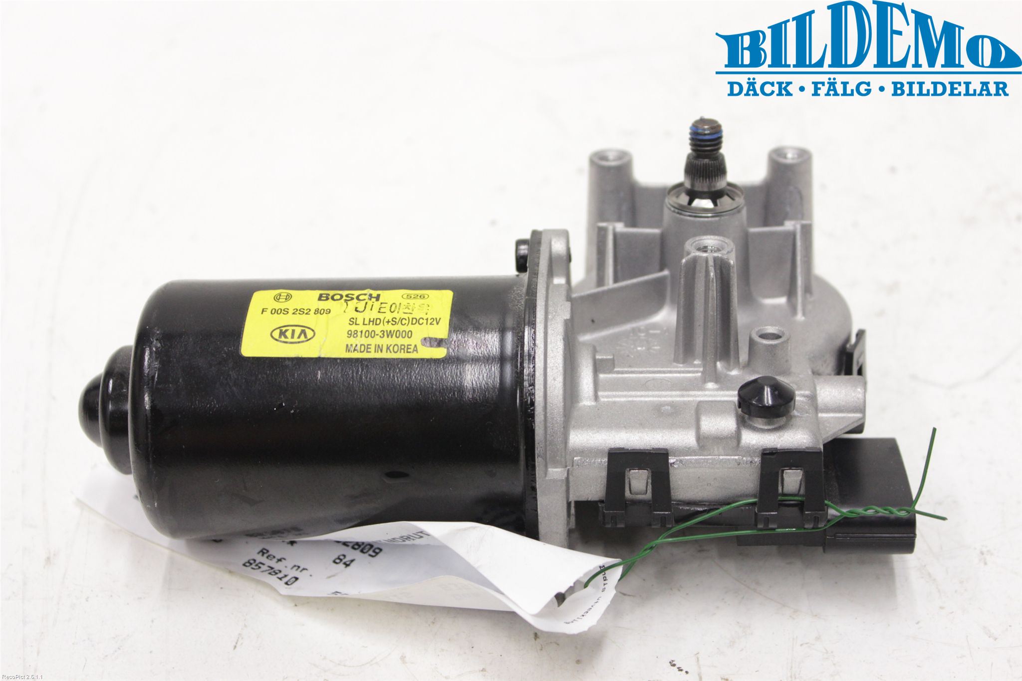 Kia SPORTAGE (SL) 11-15 Torkarmotor Vindruta