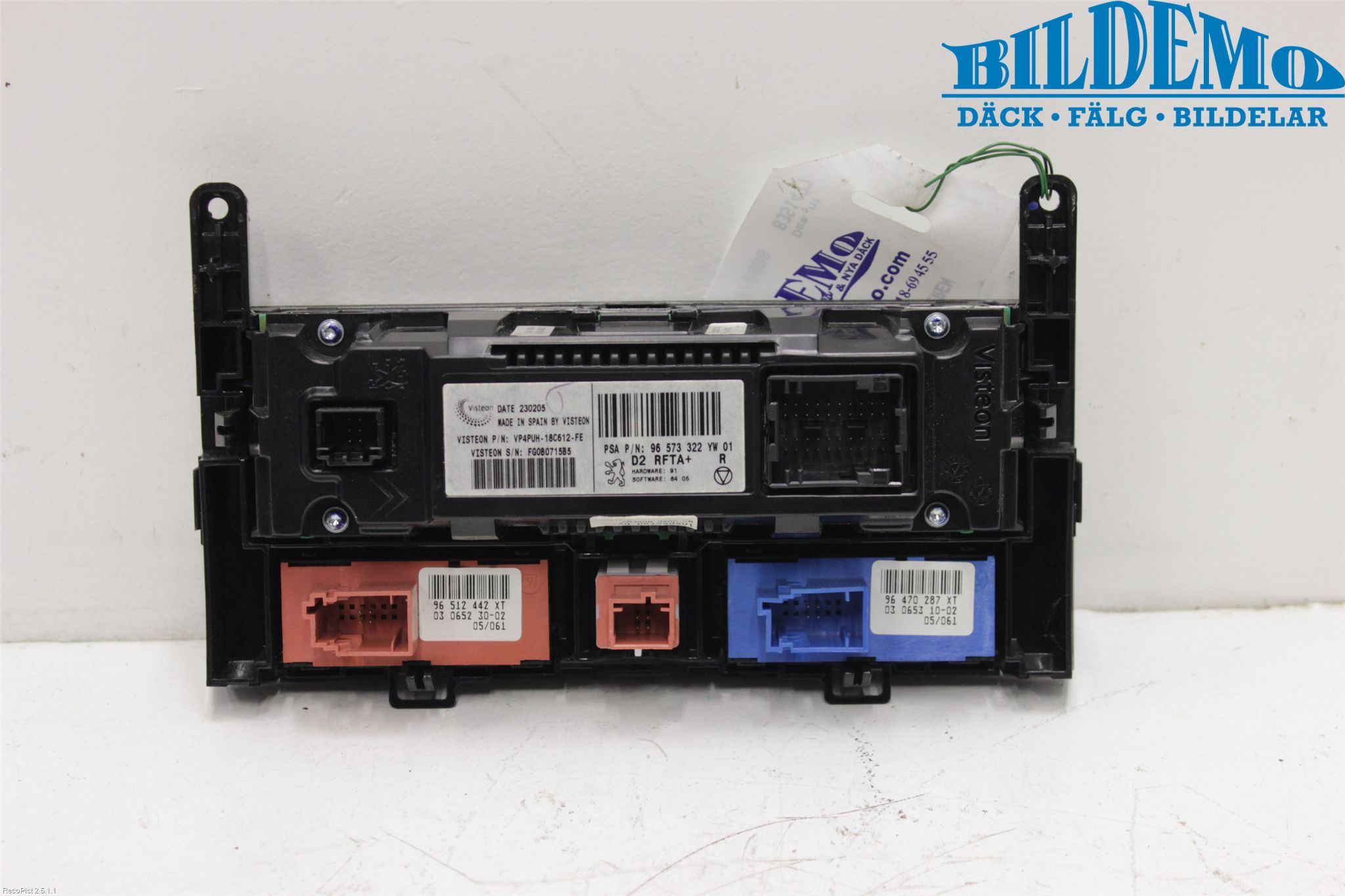 Peugeot 407 Ac Styrenhet Ac Manöveren