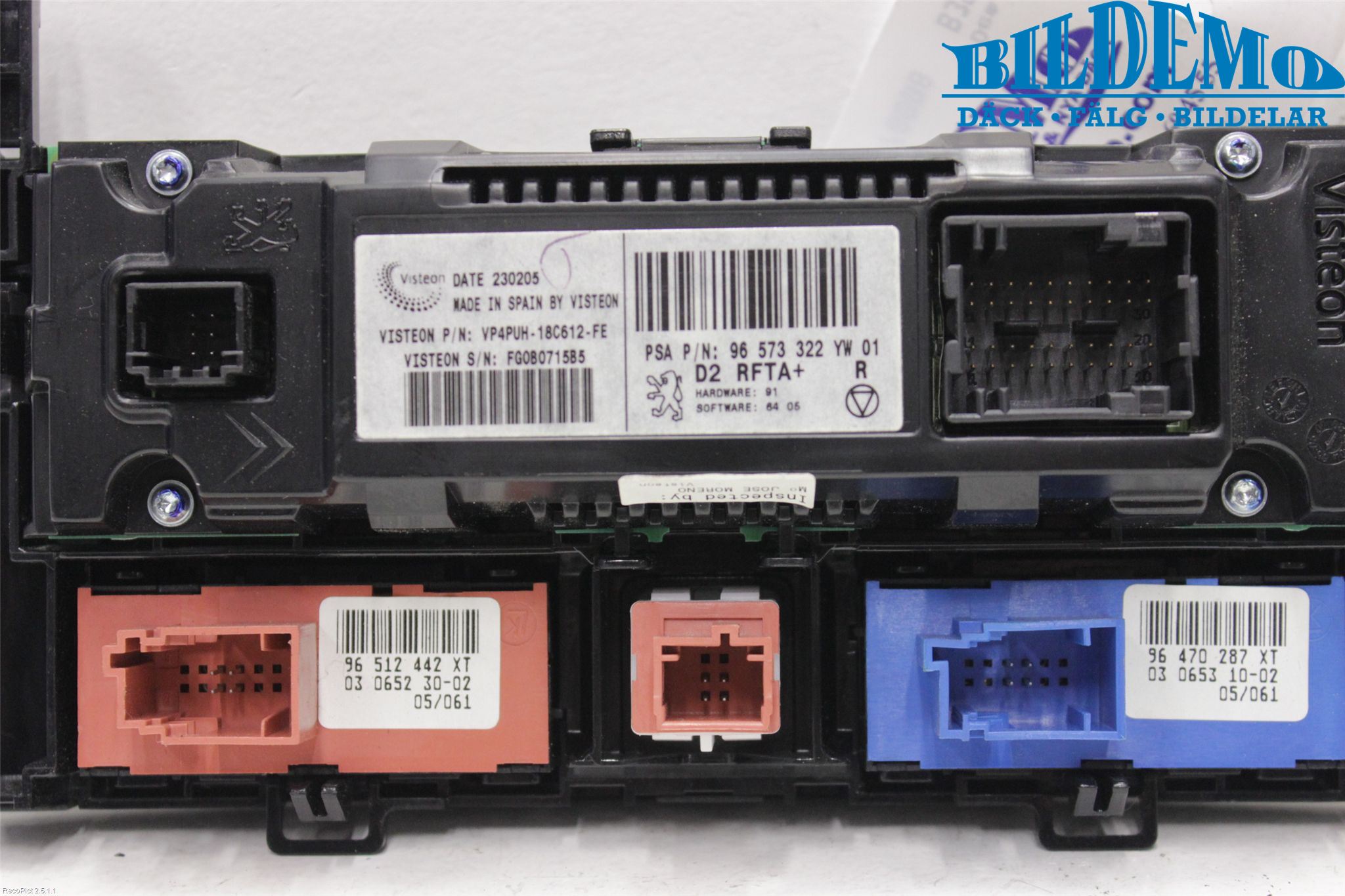 Peugeot 407 Ac Styrenhet Ac Manöveren