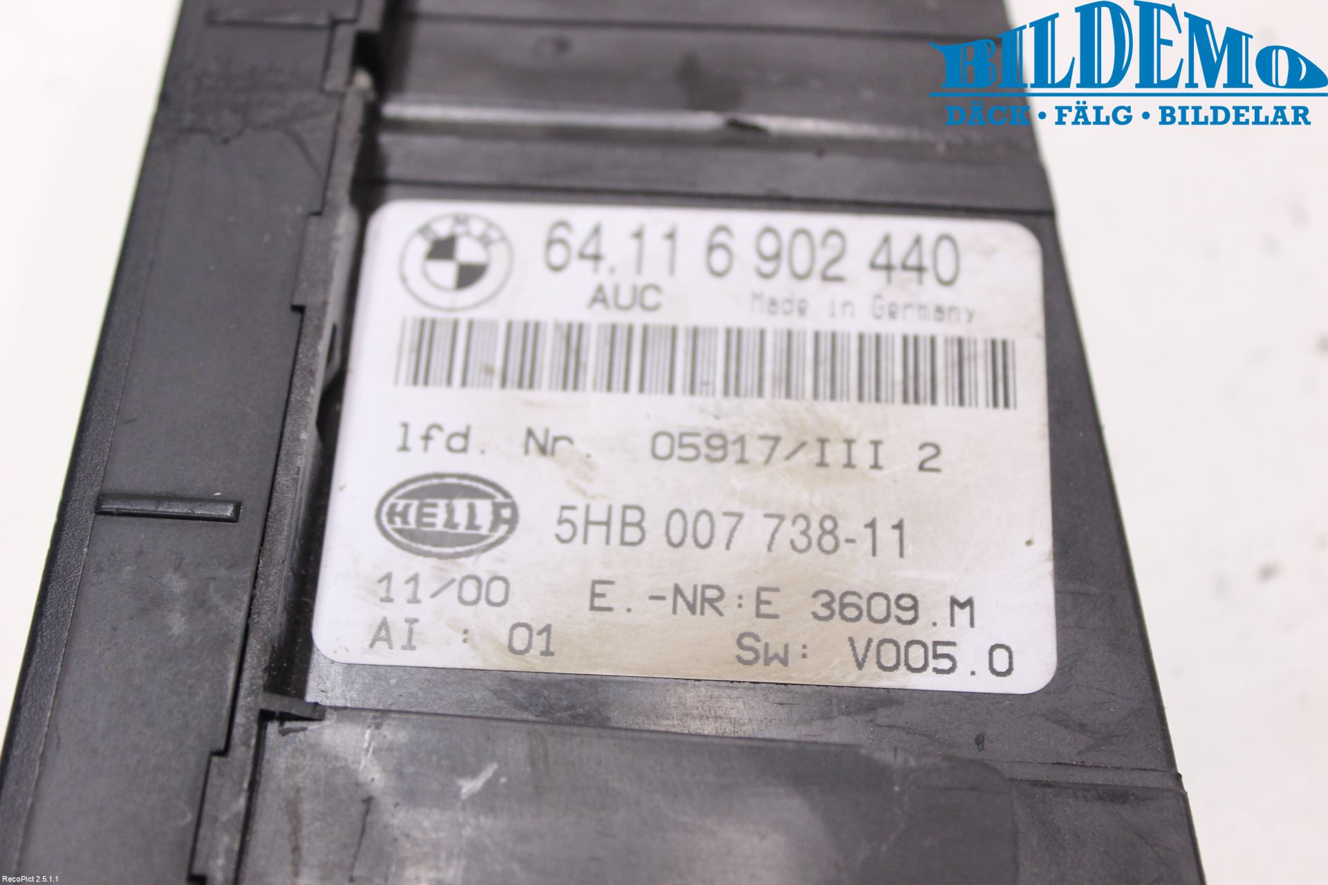 BMW 3 E46      98-05 Ac Styrenhet Ac Manöveren