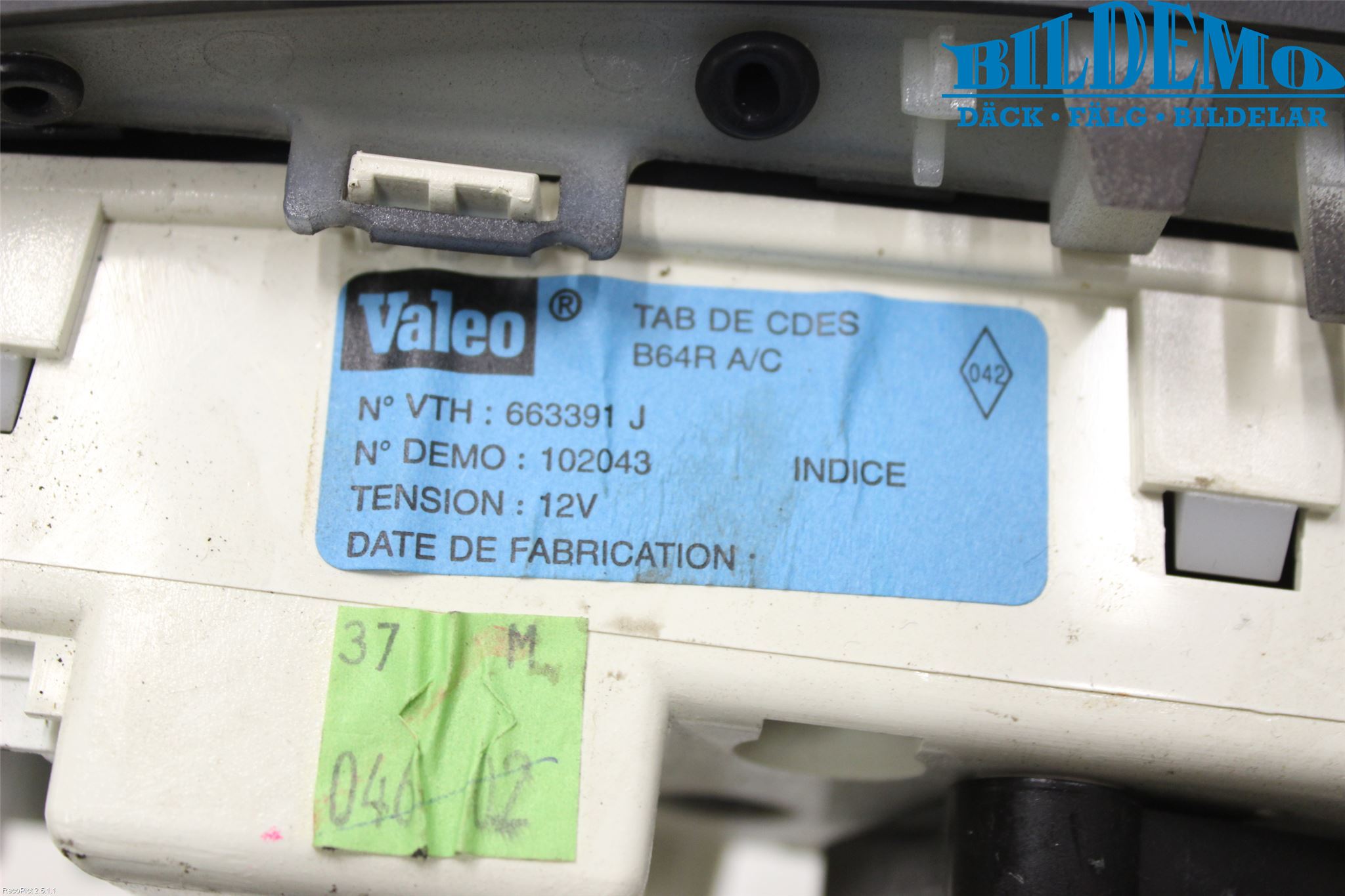 Renault MÉGANE I  99-03 Ac Styrenhet Ac Manöveren