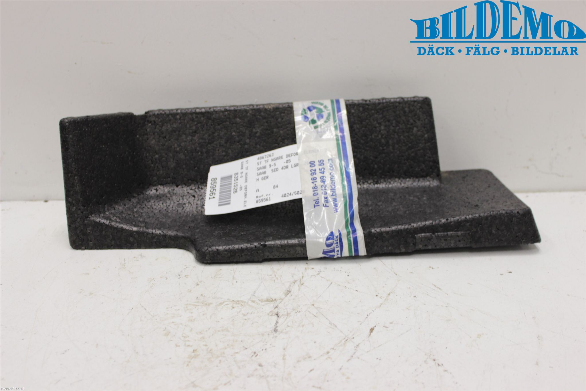 Saab 9-5 -05 Stötfångare Deformelement Bak