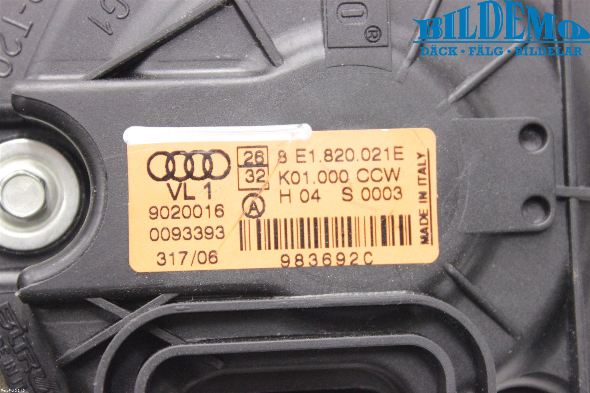 Audi A4/S4 05-07 Värmefläkt