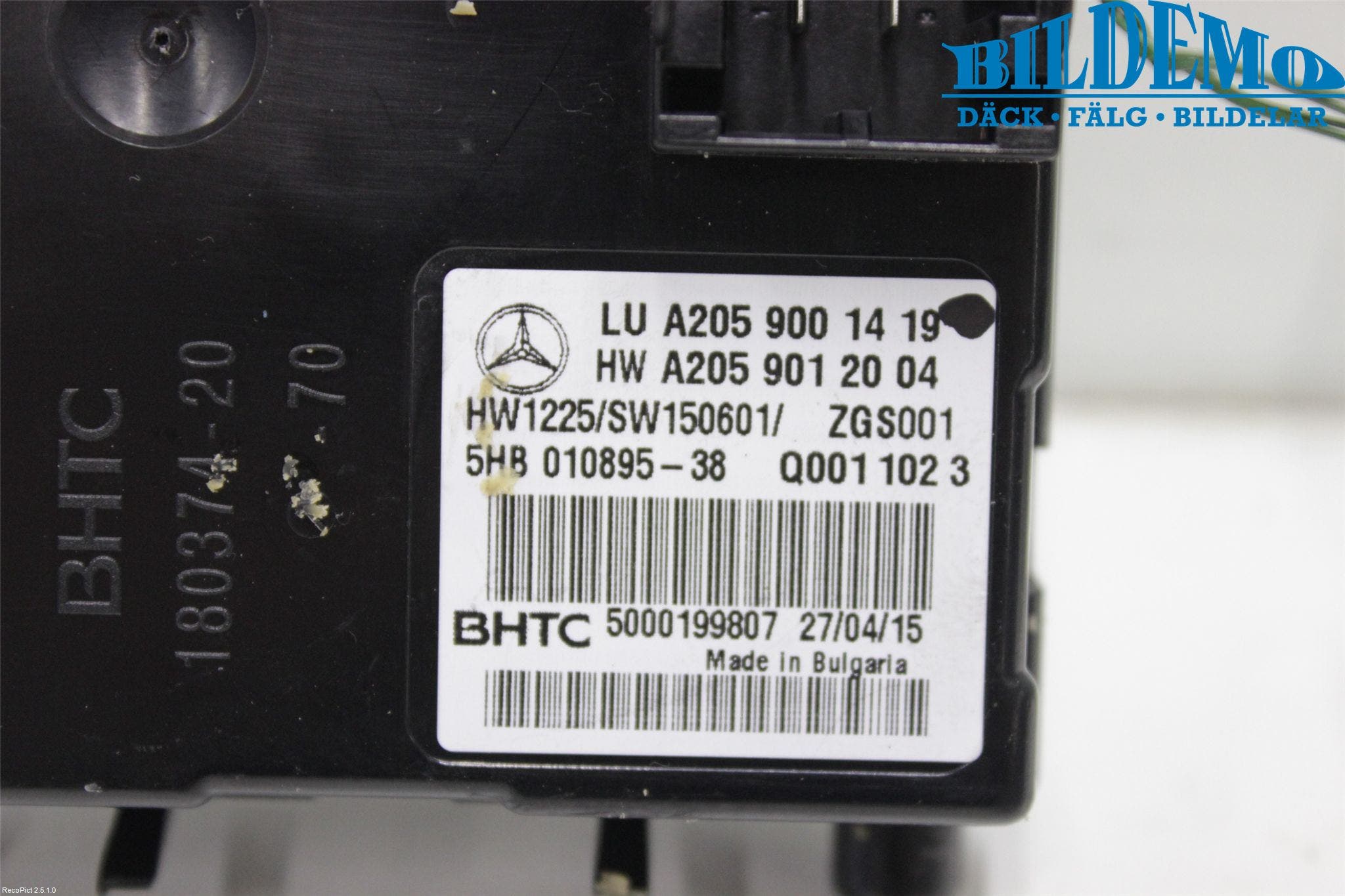 Mercedes-Benz MB C-KLASS (W205) 14-21 Ac Styrenhet Ac Manöveren