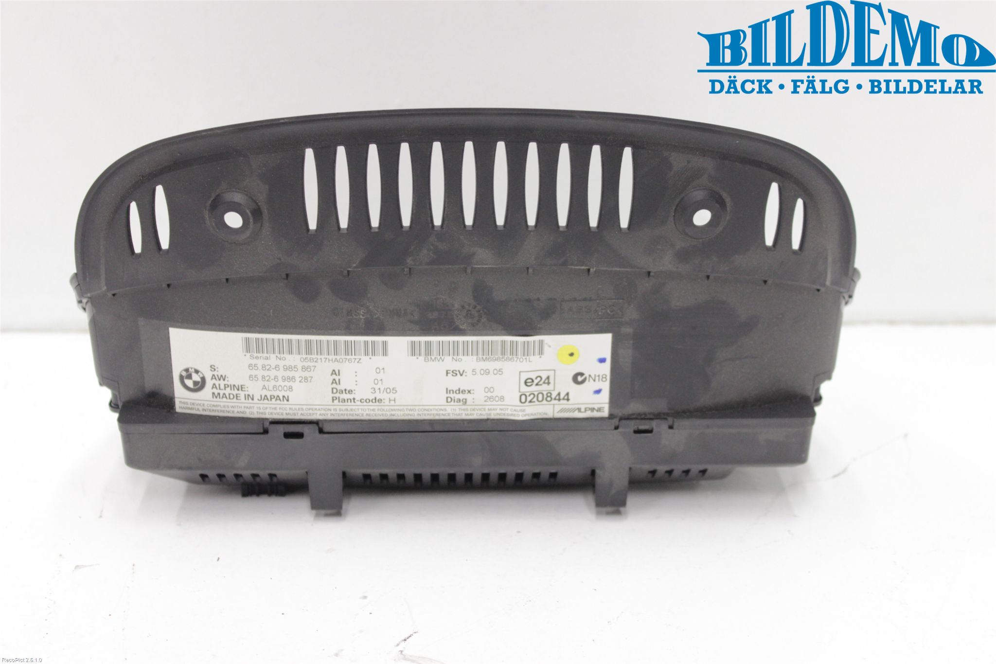 BMW 5 E60/61 Sed/Tou 02-10 Bildskärm