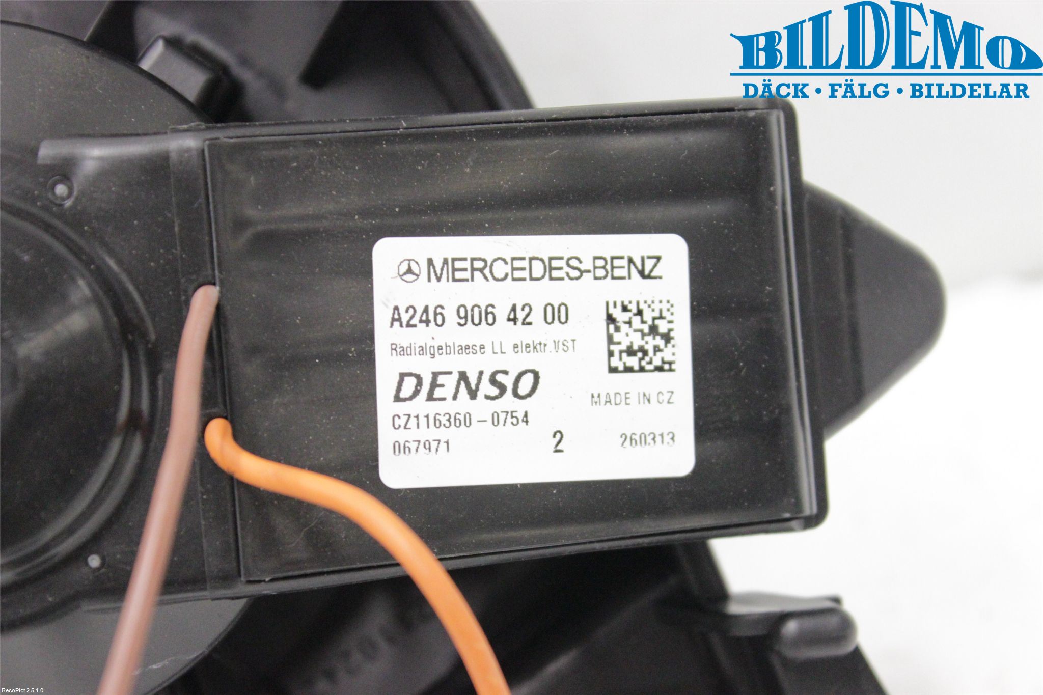 Mercedes-Benz MB A-KLASS (W176) 13-18 Värmefläkt