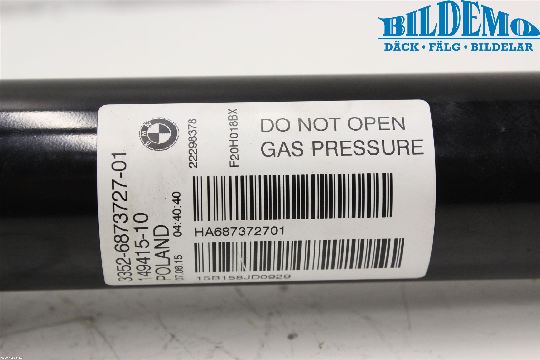 BMW 1 F20/F21 11-19 Stötdämpare Bak