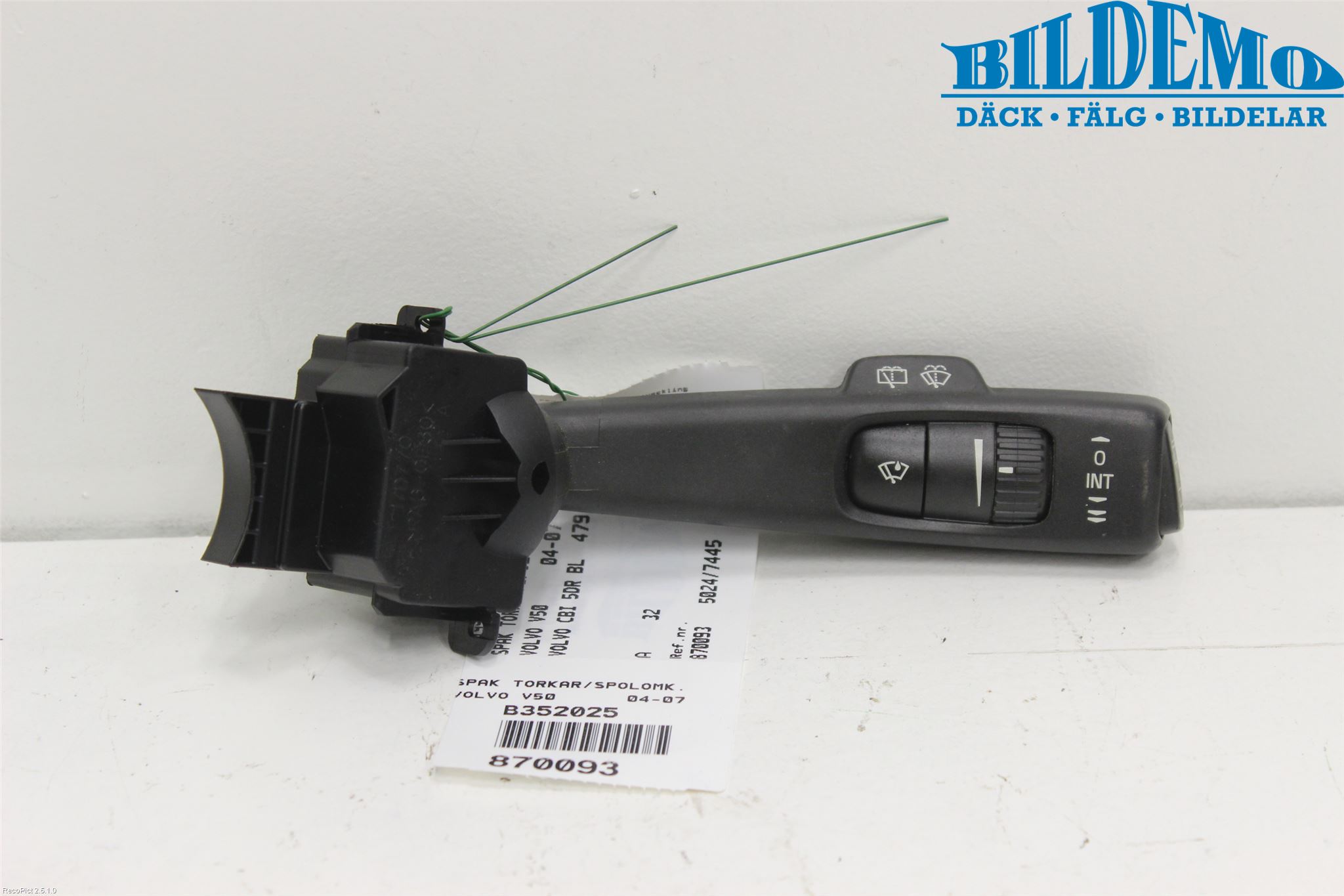 Volvo V50 04-07 Spak Torkar-Spolomk