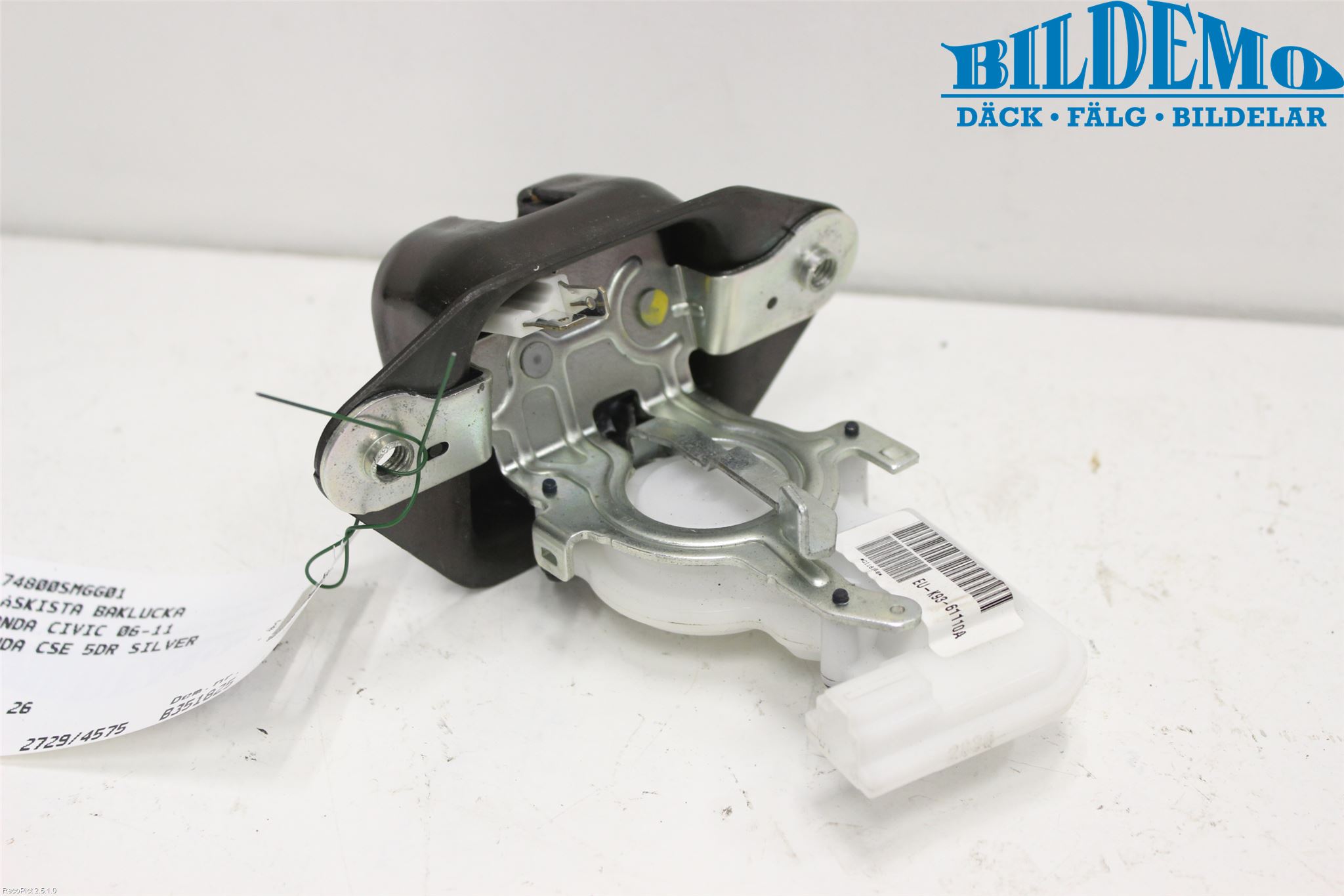 Honda CIVIC 06-11 Låskista Baklucka