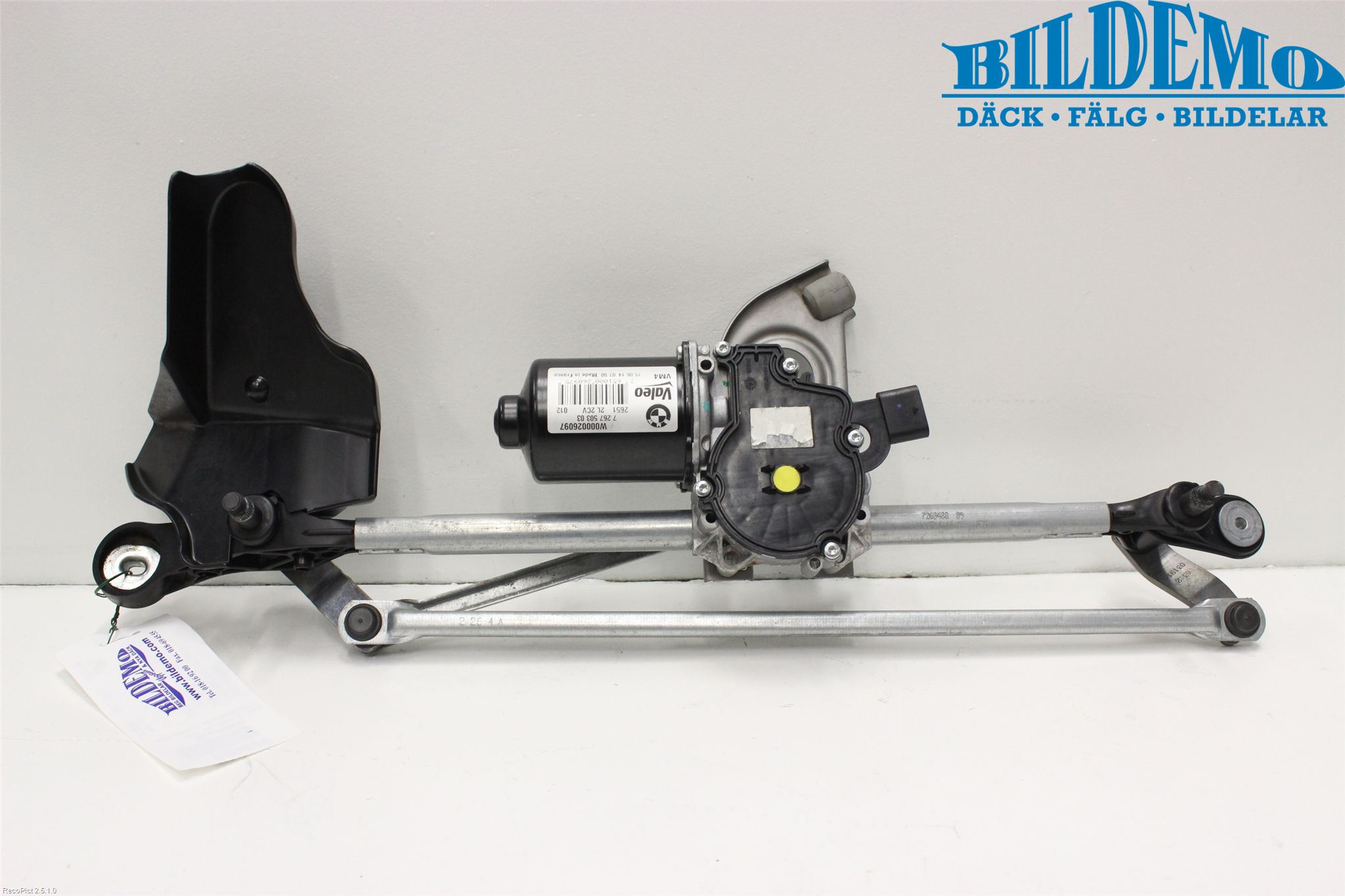 BMW 3 F30/F31/F80 12-19 Torkarmotor Vindruta